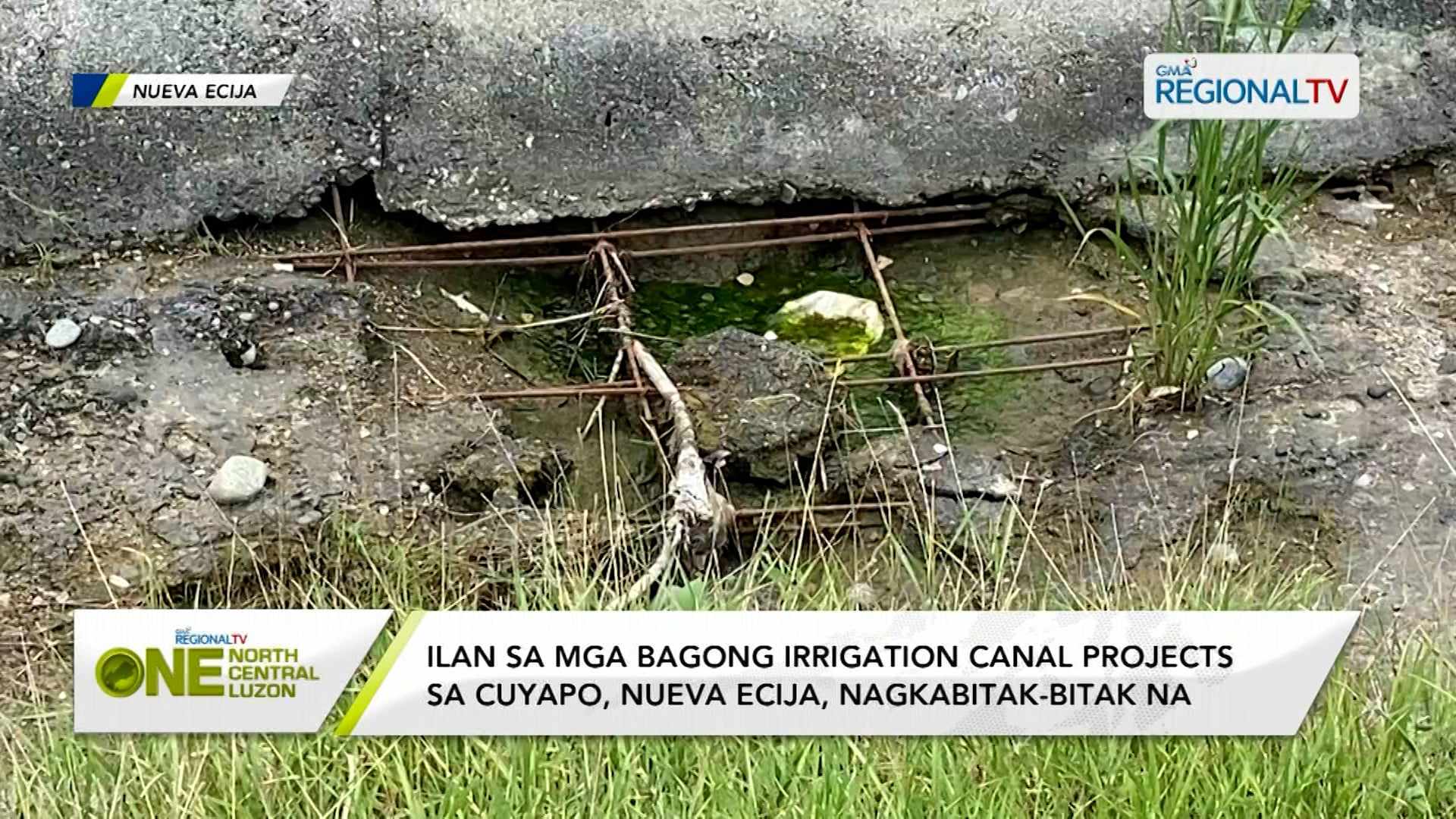Ilan sa mga bagong irrigation canal sa Nueva Ecija, nagkabitak-bitak na