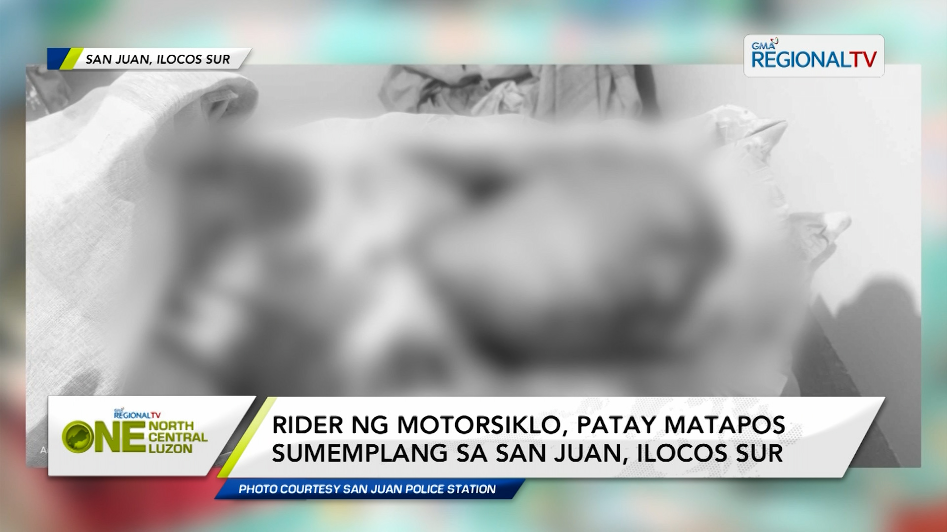 Rider ng motorsiklo, patay matapos sumemplang sa San Juan, Ilocos Sur