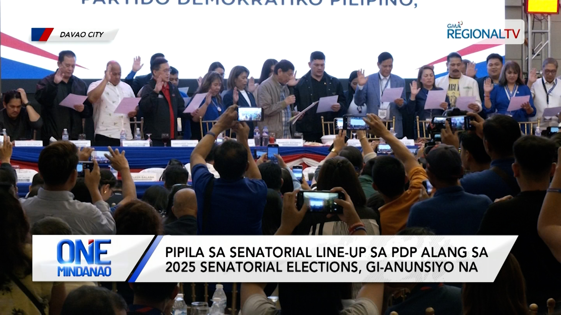 Senatorial Line-up sa PDP sa 2025 Elections, gi-anunsiyo