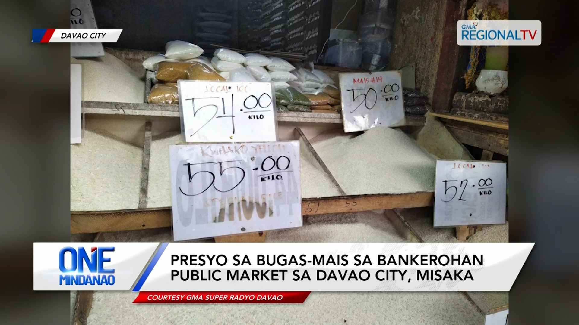 Presyo sa bugas-mais, misaka sa Bankerohan Public Market