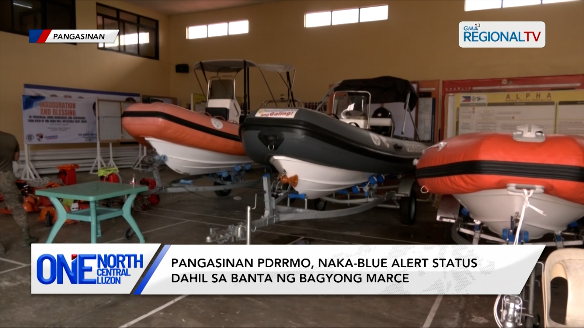 Pangasinan PDRRMO, naka-blue alert status dahil sa Bagyong Marce