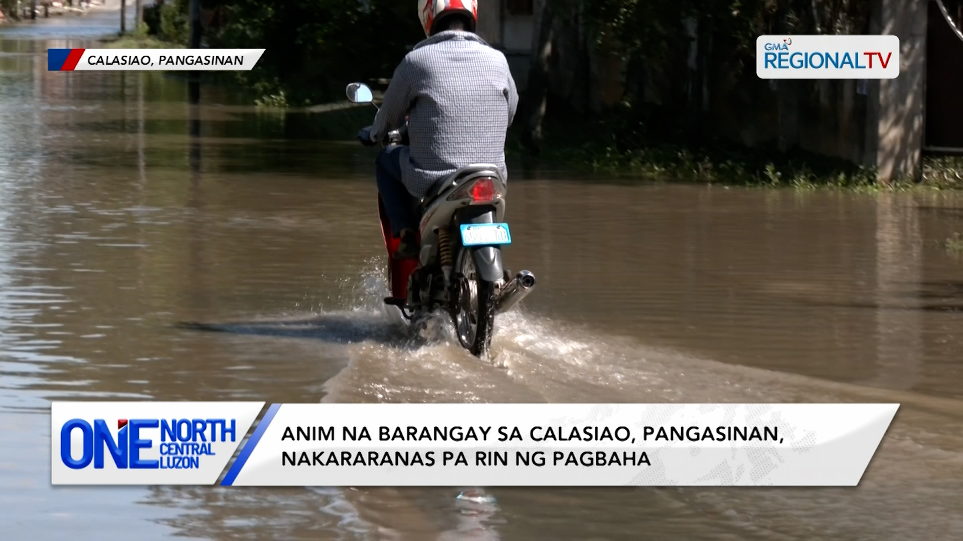 Anim na barangay sa Calasiao, Pangasinan, nakararanas pa rin ng pagbaha