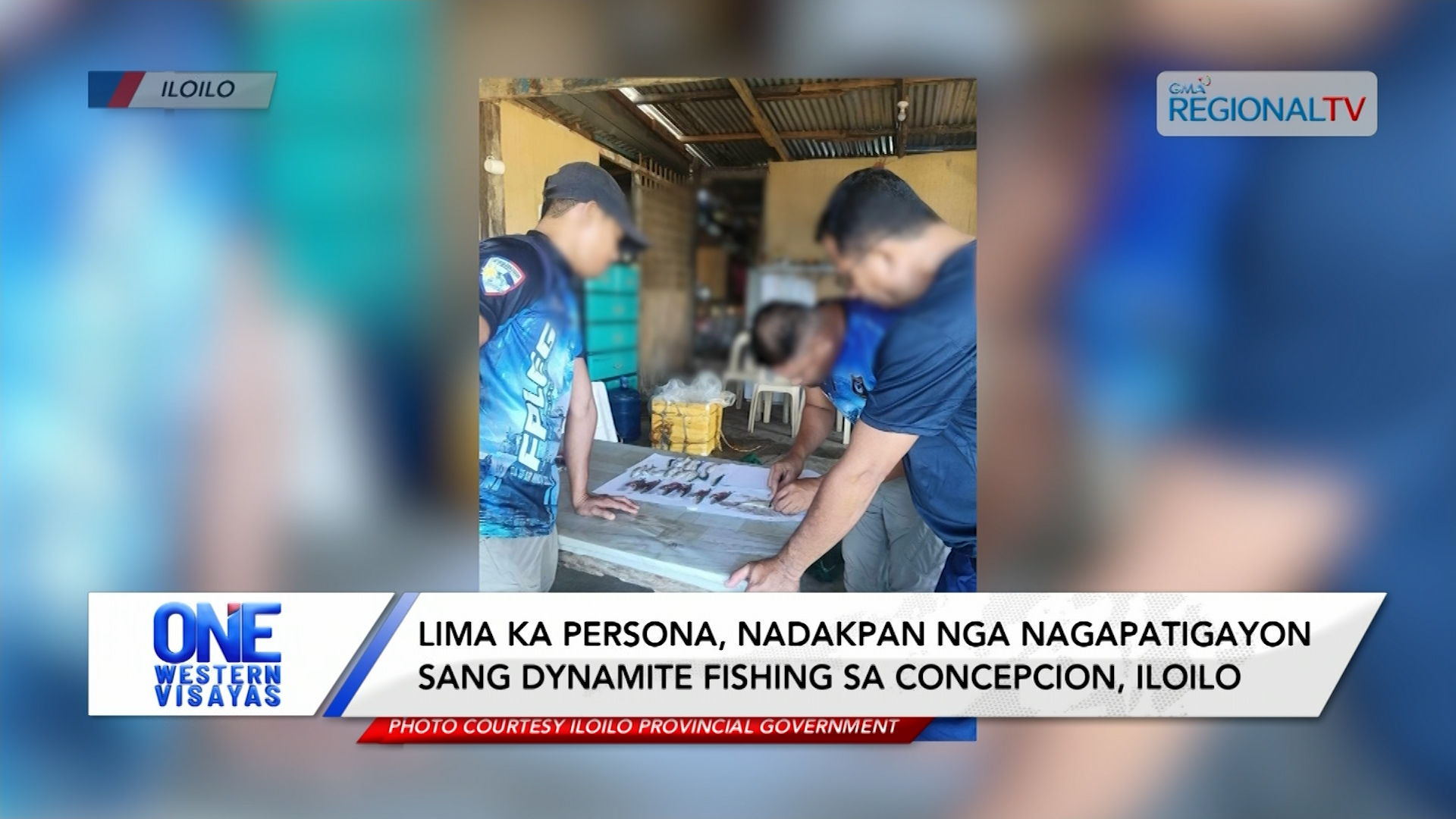 5 ka persona, nadakpan nga nagapatigayon sang  dynamite fishing sa Concepcion