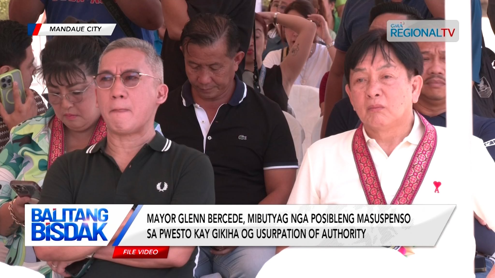 Mayor Glenn Bercede, mibutyag nga posibleng masuspenso sa pwesto human gikiha