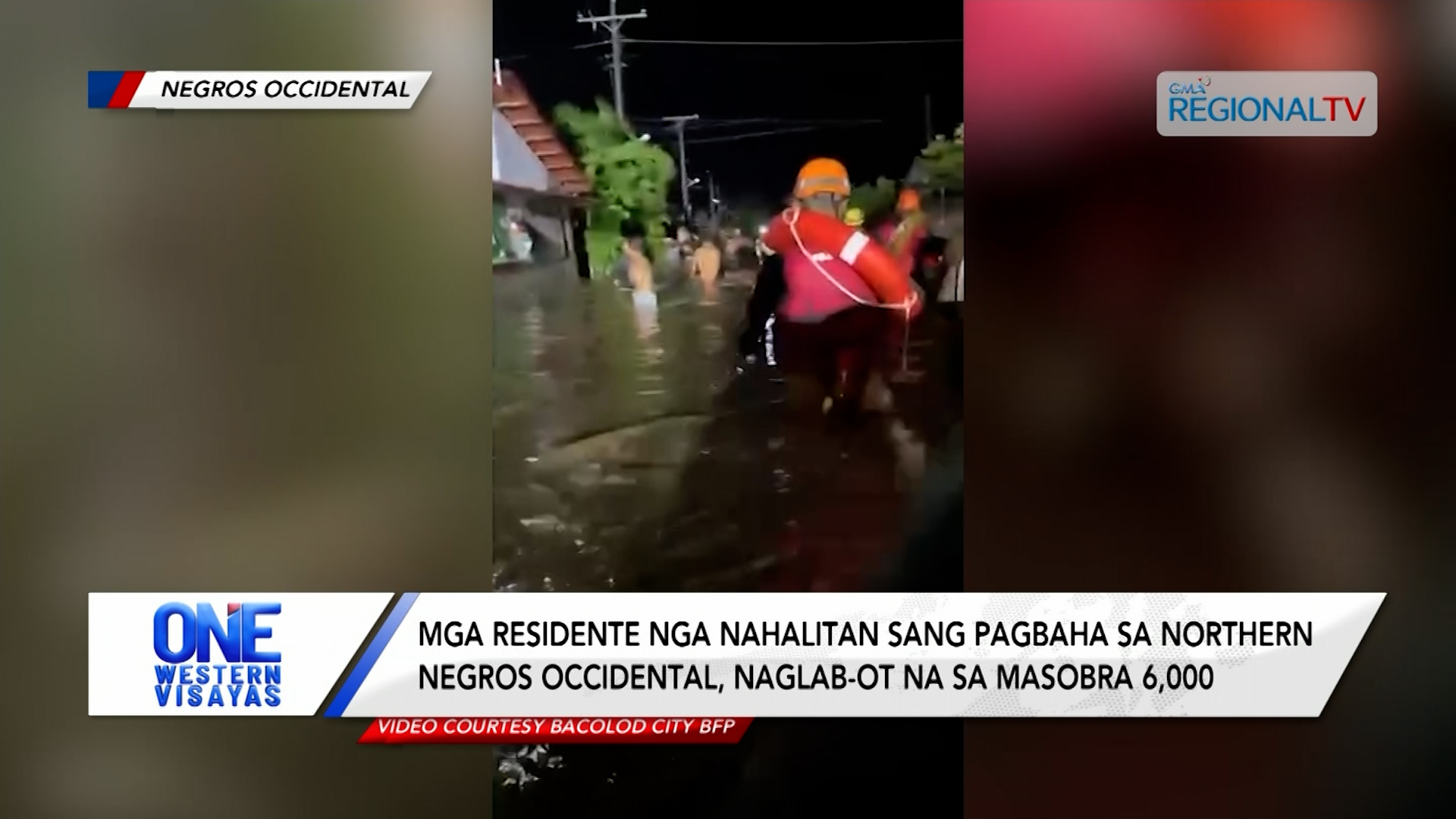 Mga residente nga nahalitan sang pagbaha sa Northern Negros Occidental