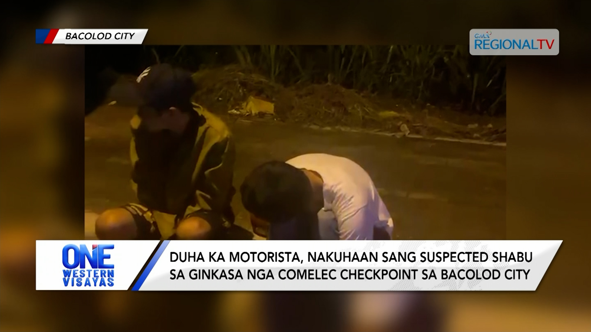 Duha ka Motorista, Nakuhaan sang Shabu sa Comelec checkpoint sa Bacolod City