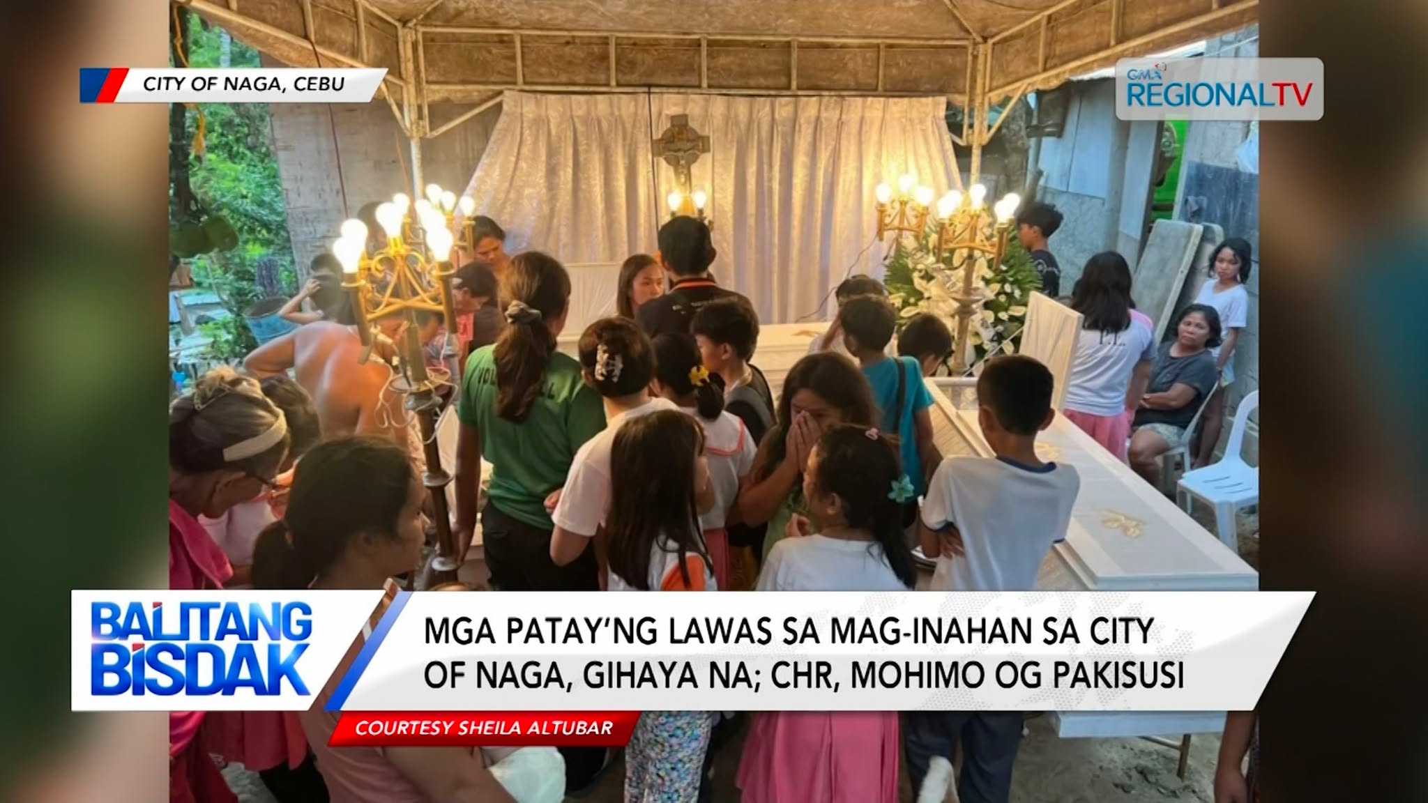 Mga patay’ng lawas sa mag-inahan sa City of Naga, gihaya na; CHR, mohimo'g pakisusi