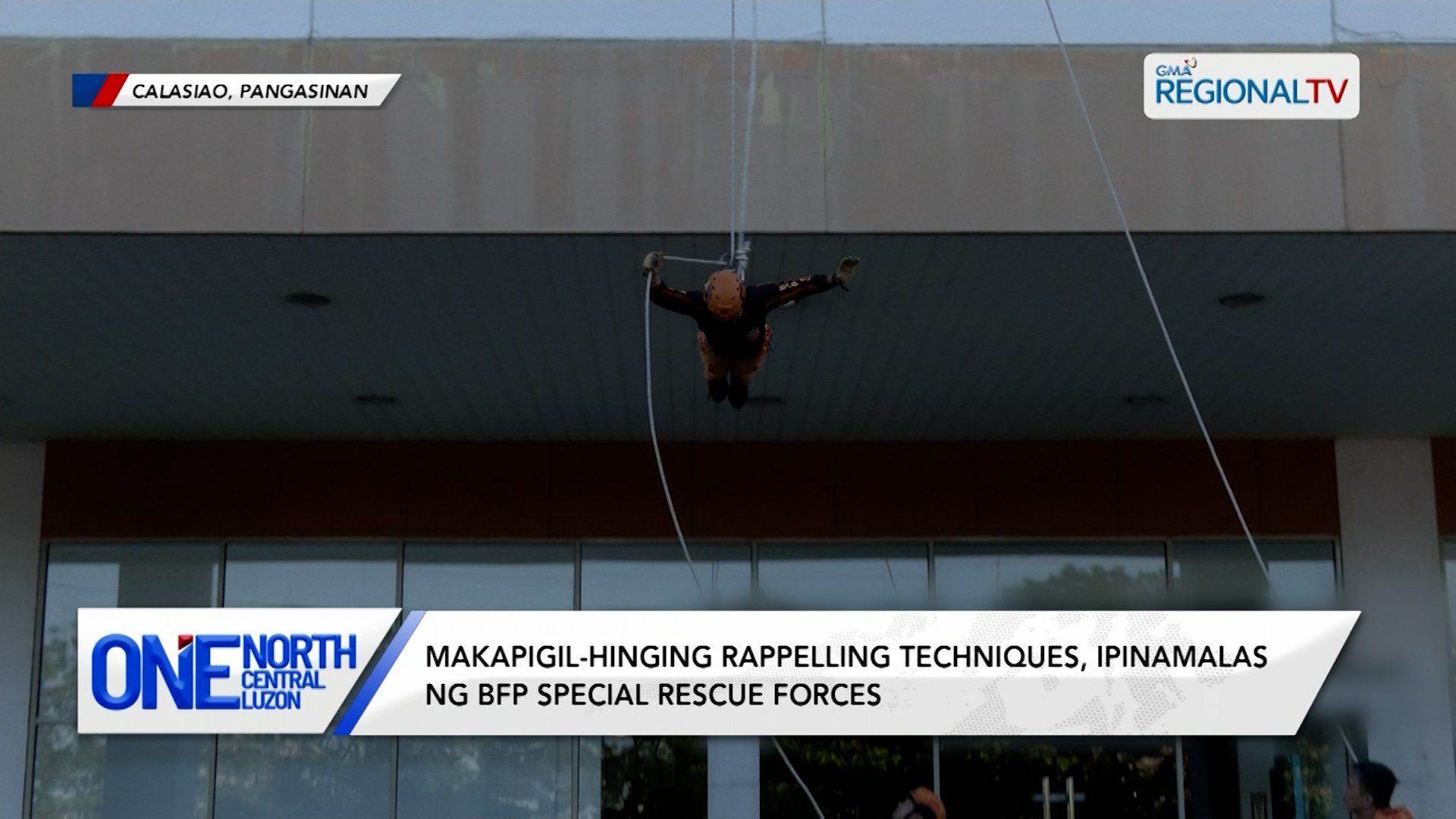Makapigil-hinging rappelling techniques, ipinamalas ng BFP