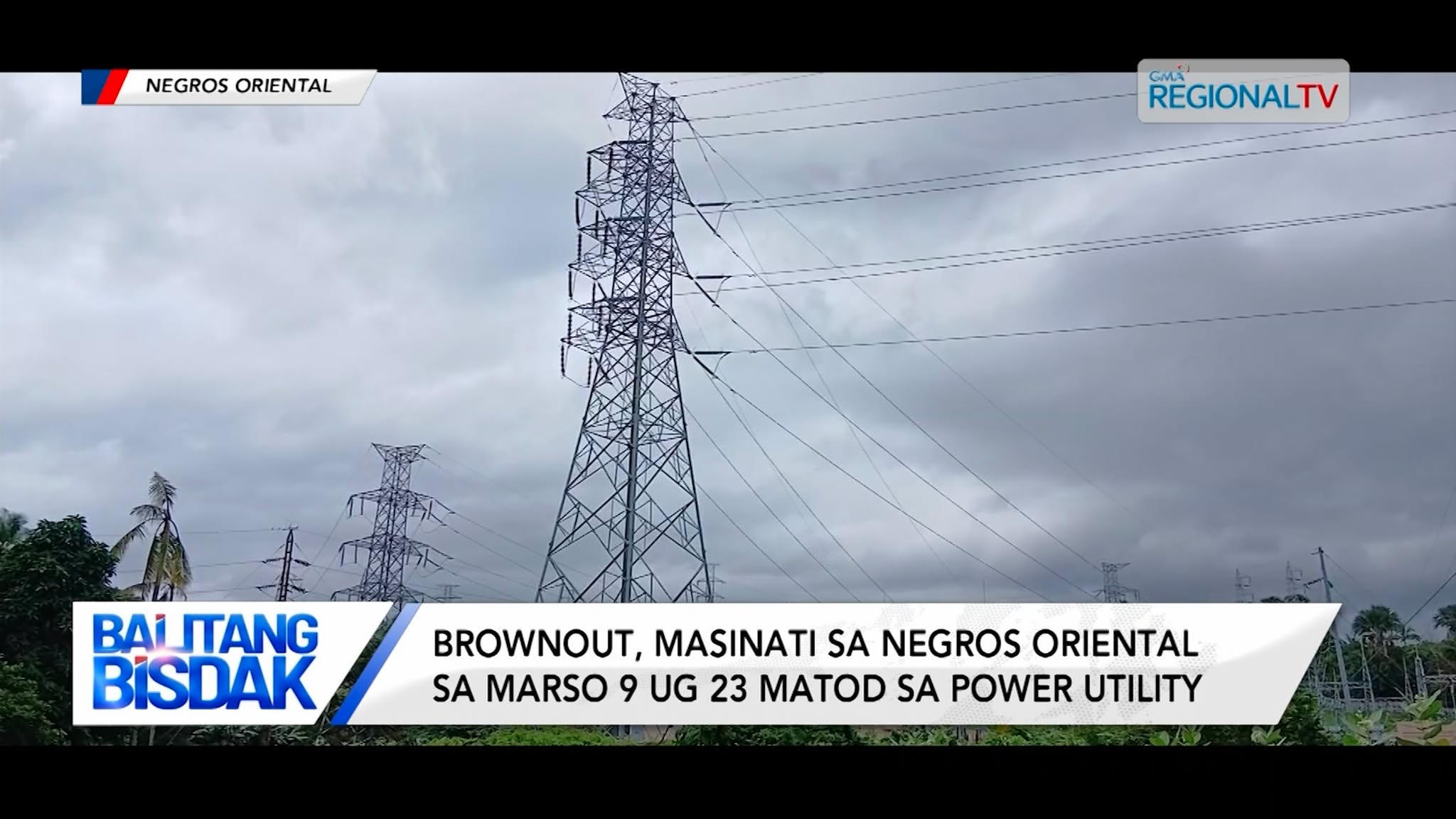Brownout, masinati sa Negros Oriental sa Marso 9 ug 23 matod sa power utility
