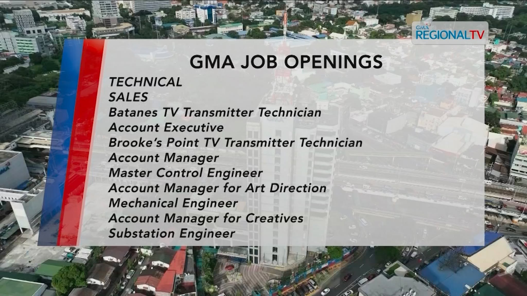 GMA Job Openings