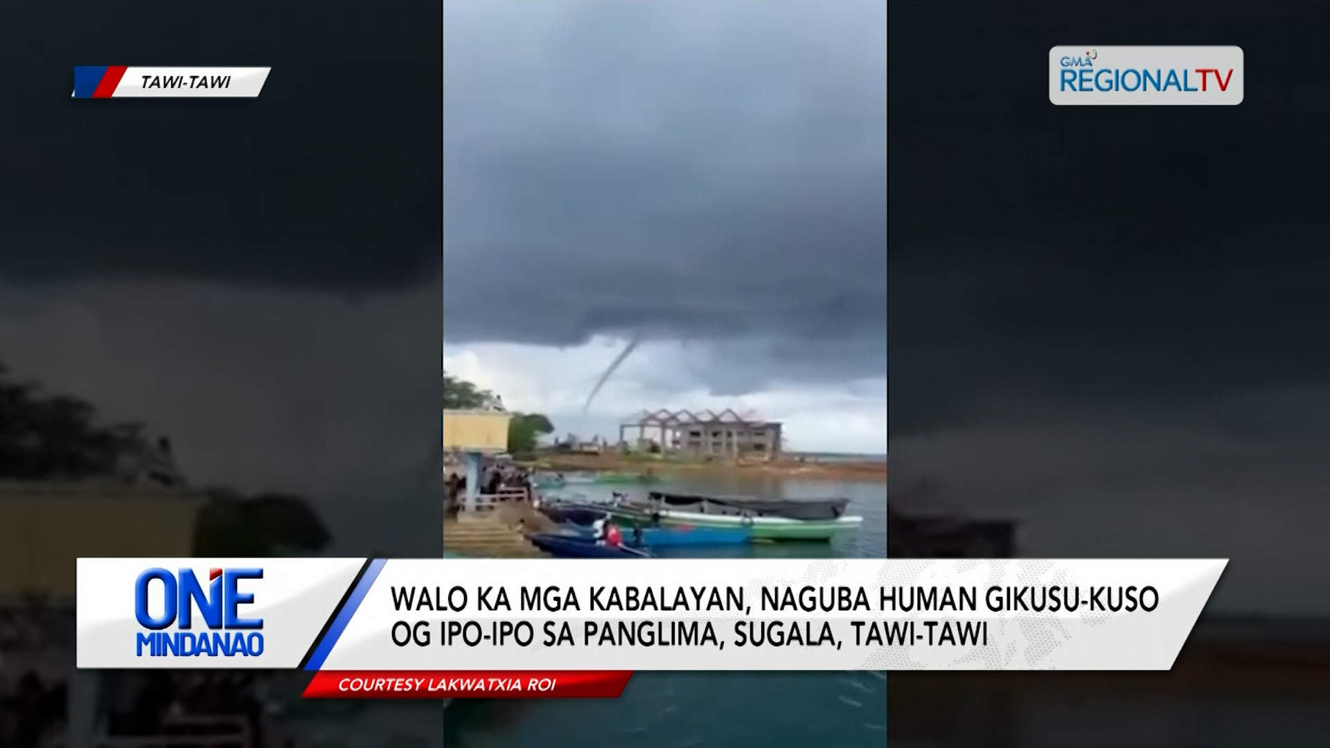 Walo ka mga kabalayan, naguba human gikusu-kuso og ipo-ipo sa Tawi-Tawi