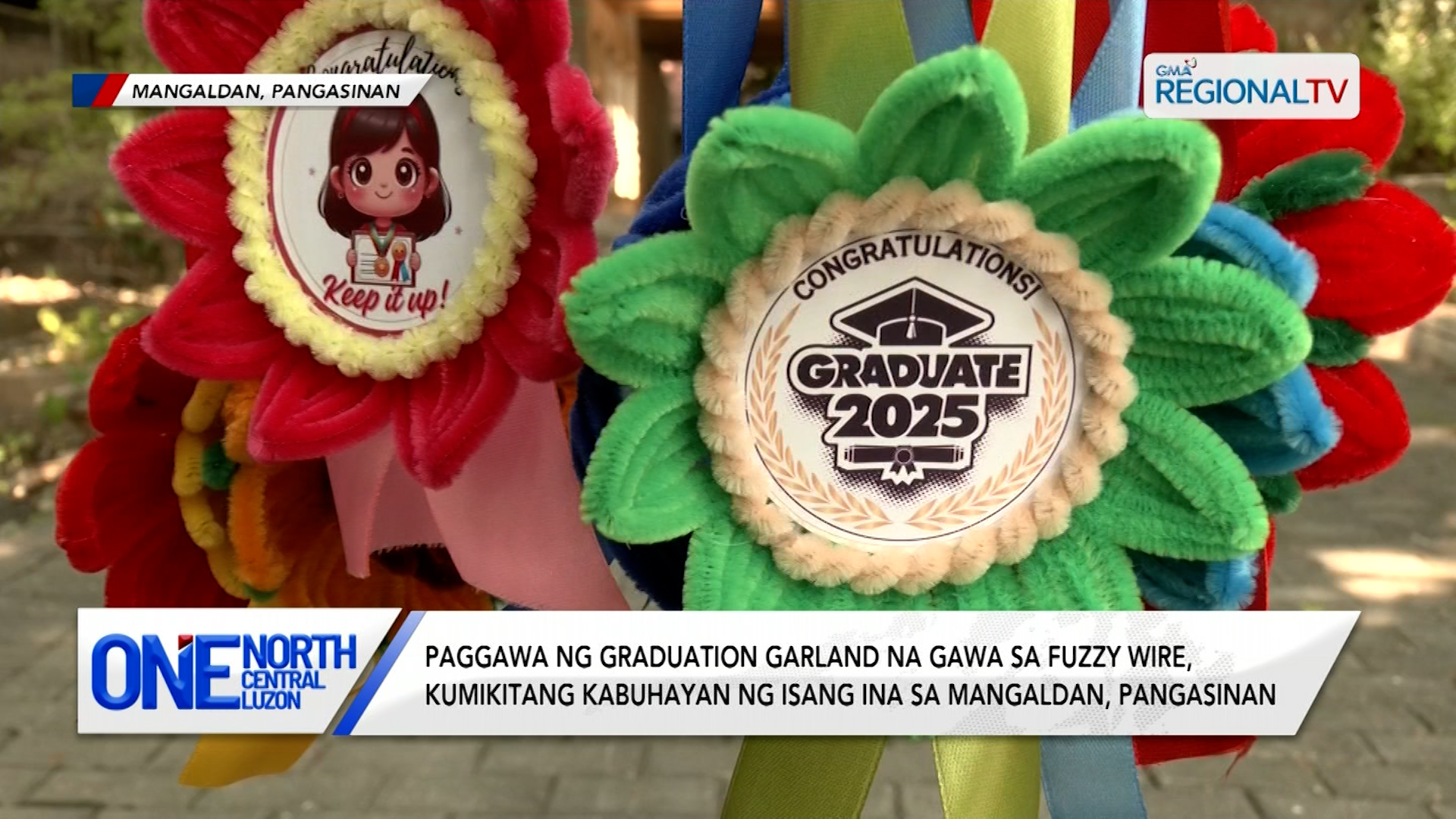 Paggawa ng graduation garland, kumikitang kabuhayan ng isang ina