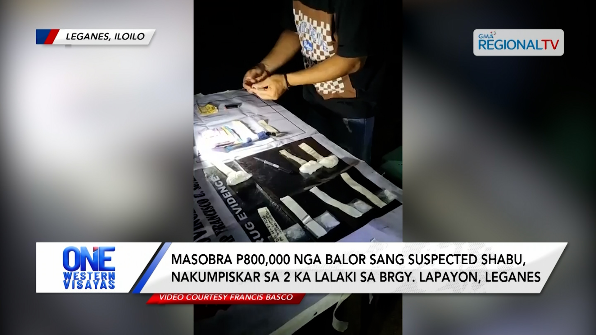 Masobra P800,000 balor sang suspected shabu nakumpiskar sa 2 suspect sa Leganes