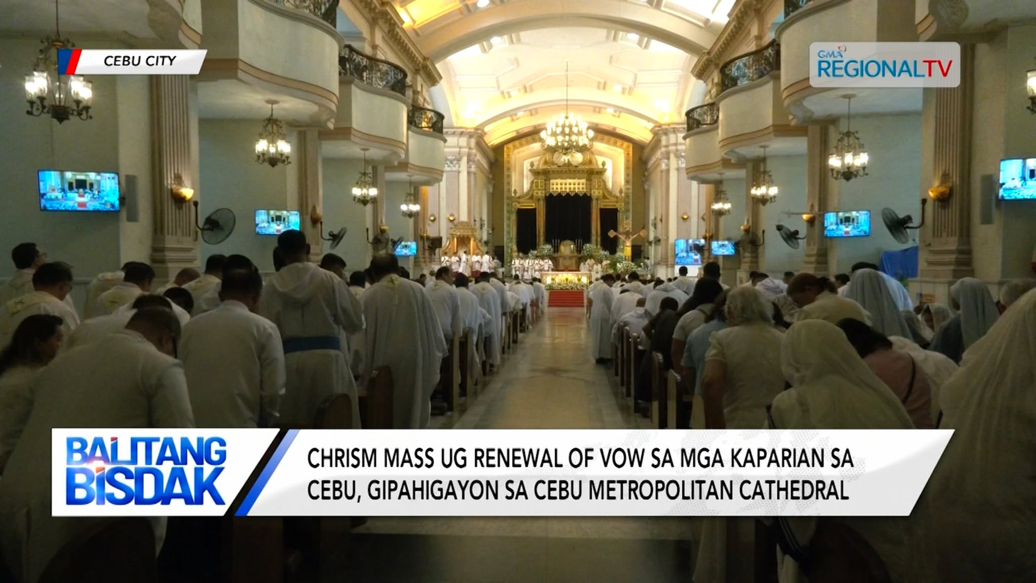 Chrism mass ug renewal of vow sa kaparian, gipahigayon sa  Metropolitan Cathedral