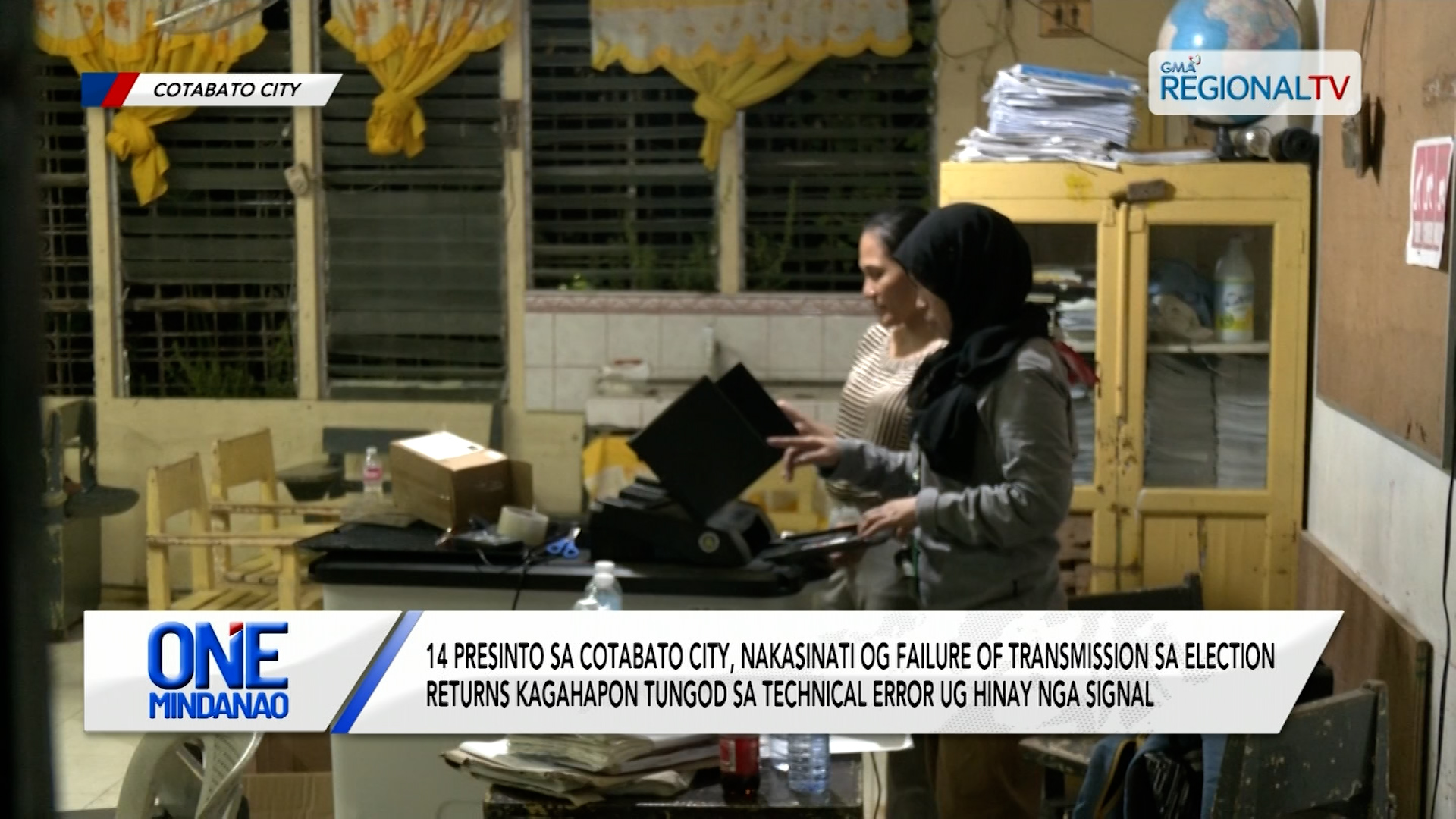 14 presinto sa Cotabato City, nakasinati og failure of transmission sa returns