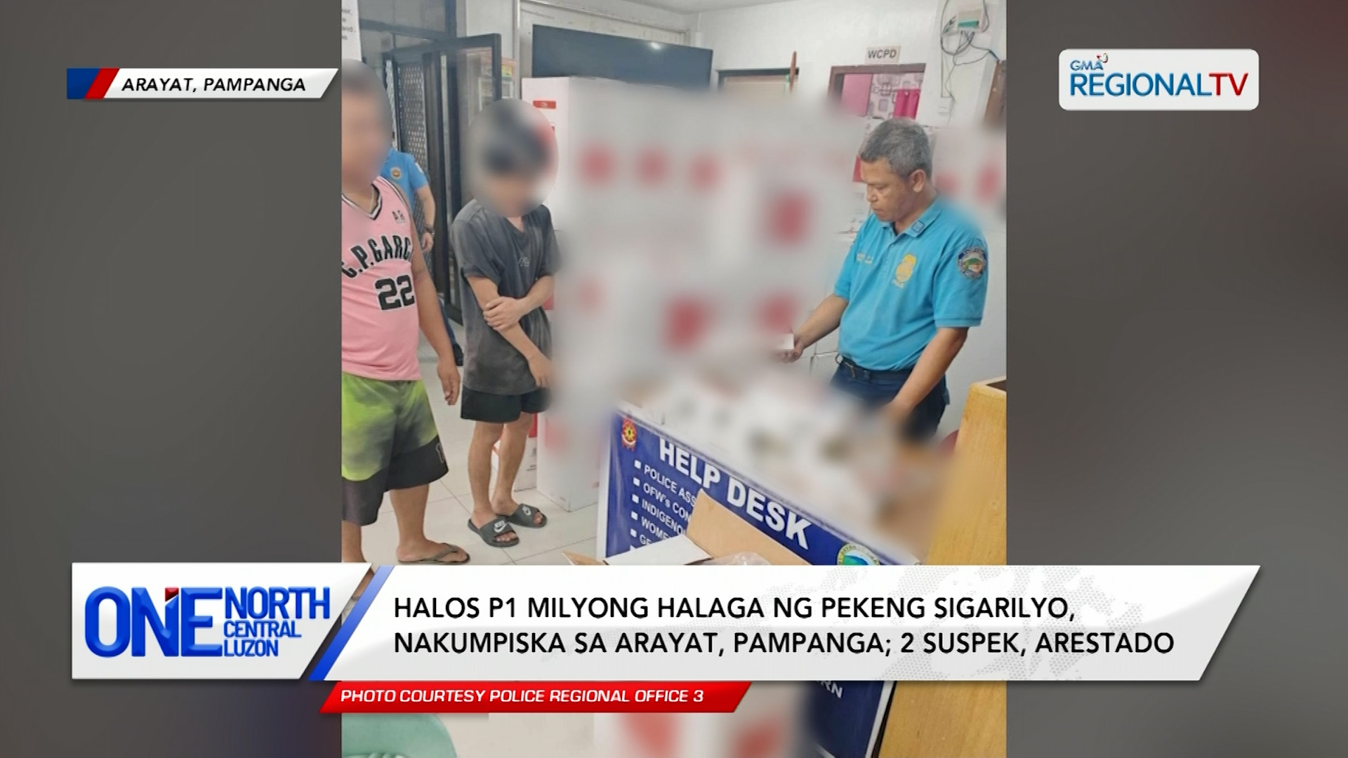 Halos P1 milyong halaga ng pekeng sigarilyo, nakumpiska sa Arayat, Pampanga