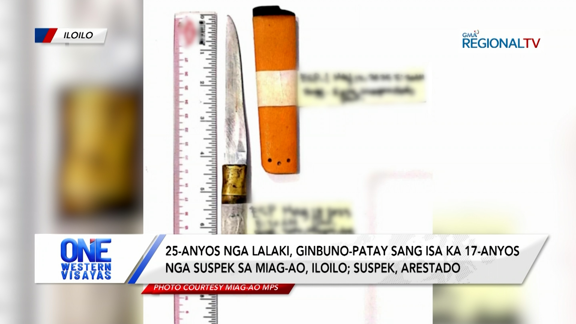 25-anyos nga lalaki, ginbuno-patay sang isa ka 17-anyos nga suspek sa Miag-ao