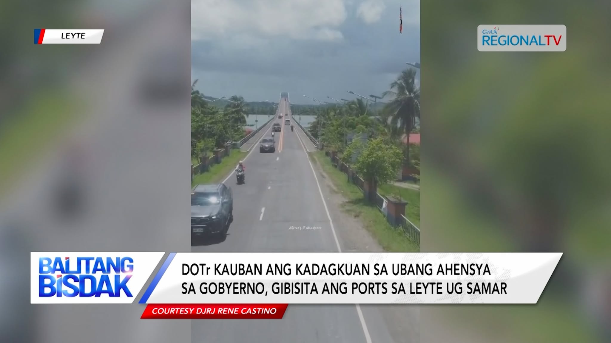 DOTr kauban ang ubang ahensya sa gobyerno, gibisita ang ports sa Leyte ug Samar