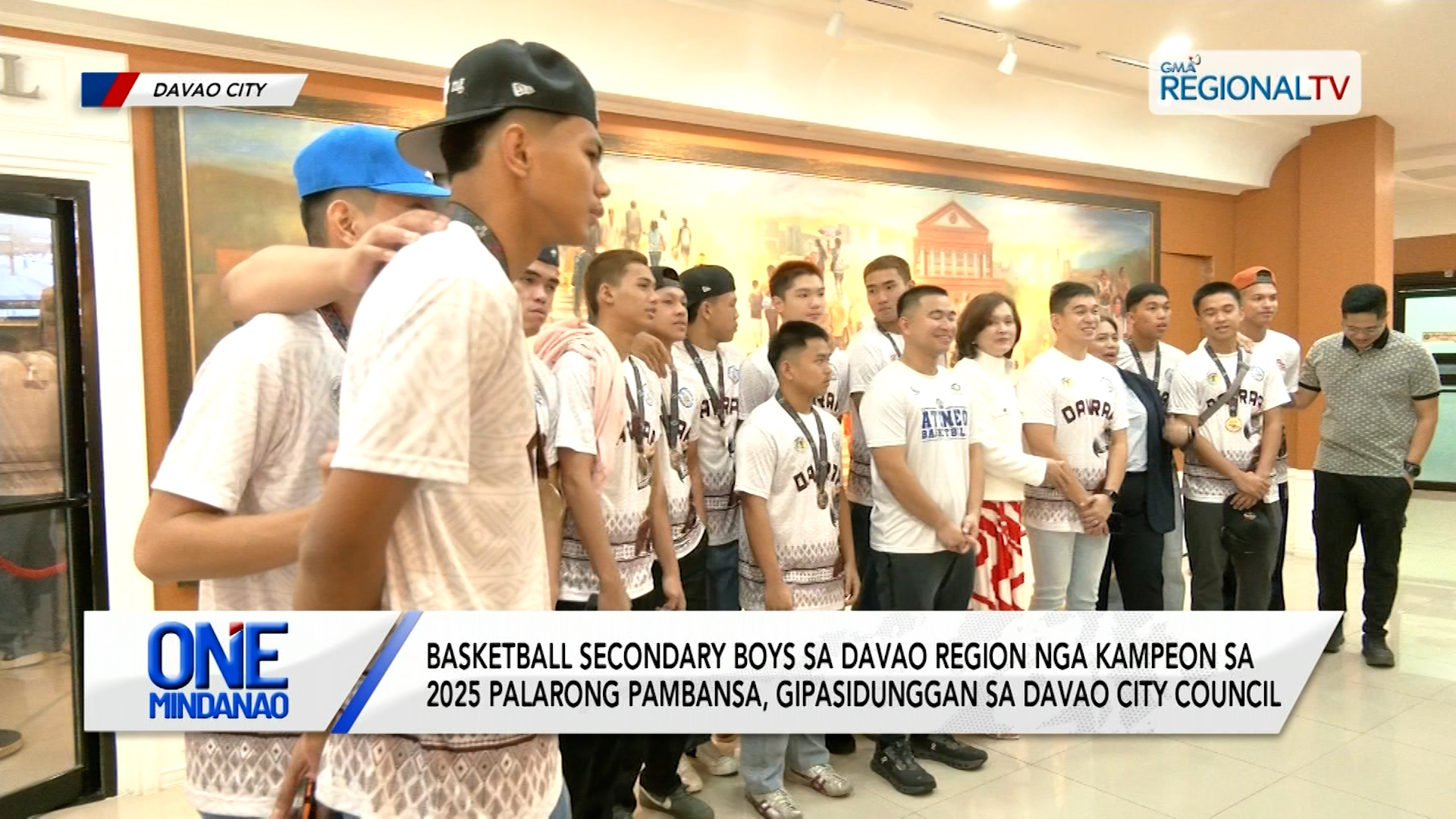 Basketball Secondary Boys nga kampeon sa 2025 Palaro, gipasidunggan