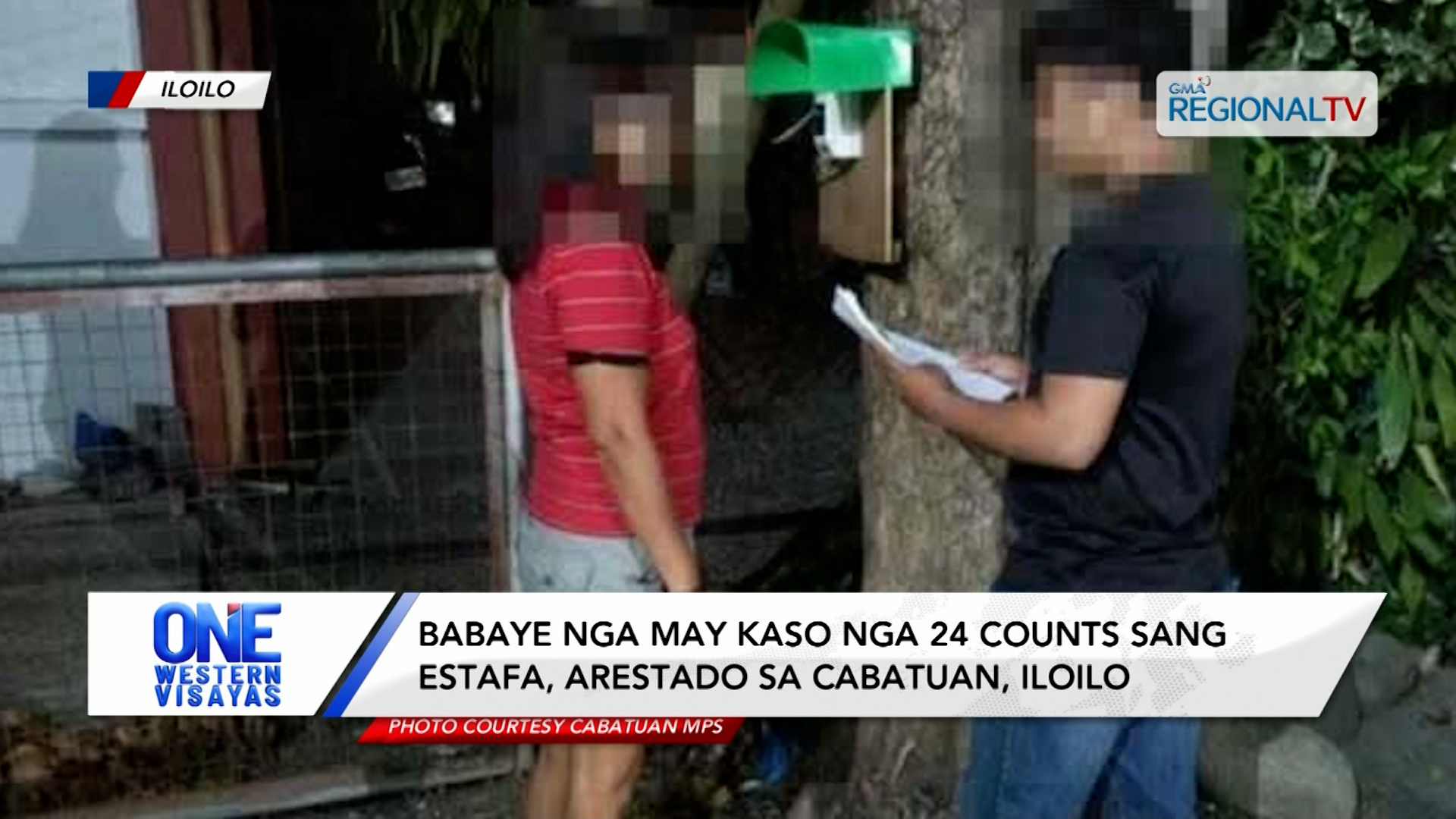 Babaye nga may kaso nga 24 counts sang estafa, arestado sa Cabatuan, Iloilo.