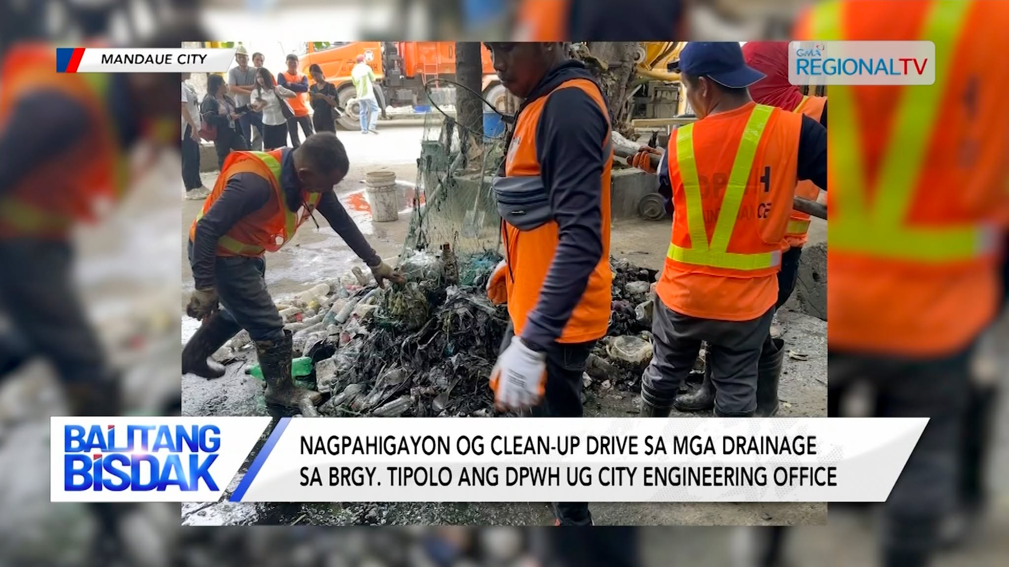 Nagpahigayon og clean-up drive sa mga drainage sa Brgy. Tipolo, Mandaue City