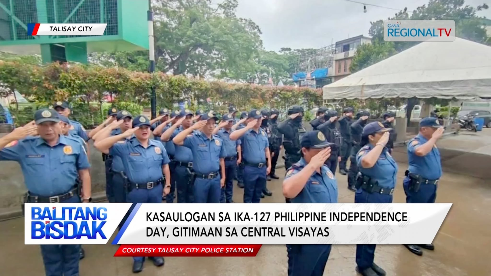 Kapulisan sa Talisay City, gisaulog ang ika-127 Adlaw sa Kaugalingnan