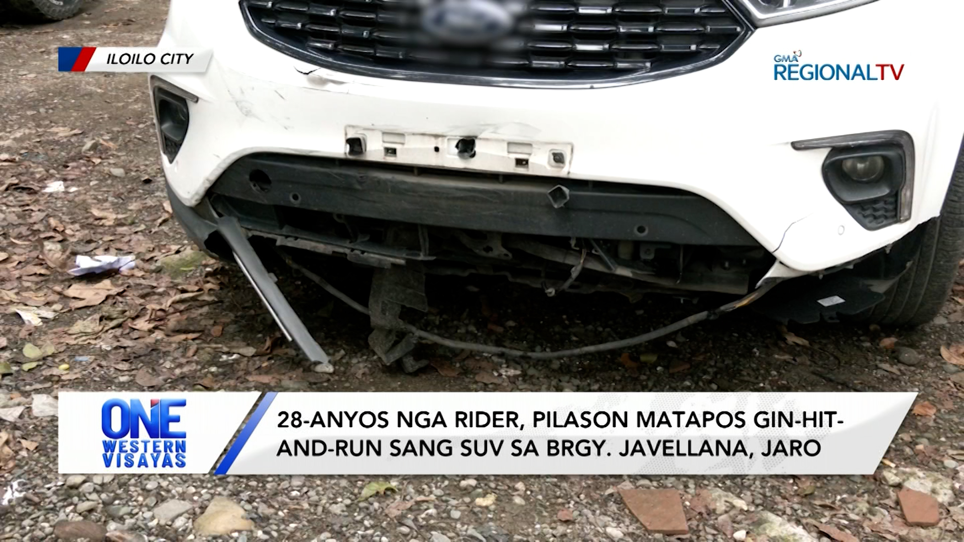 28-anyos nga rider, pilason matapos gin-hit-and-run sang SUV sa Jaro