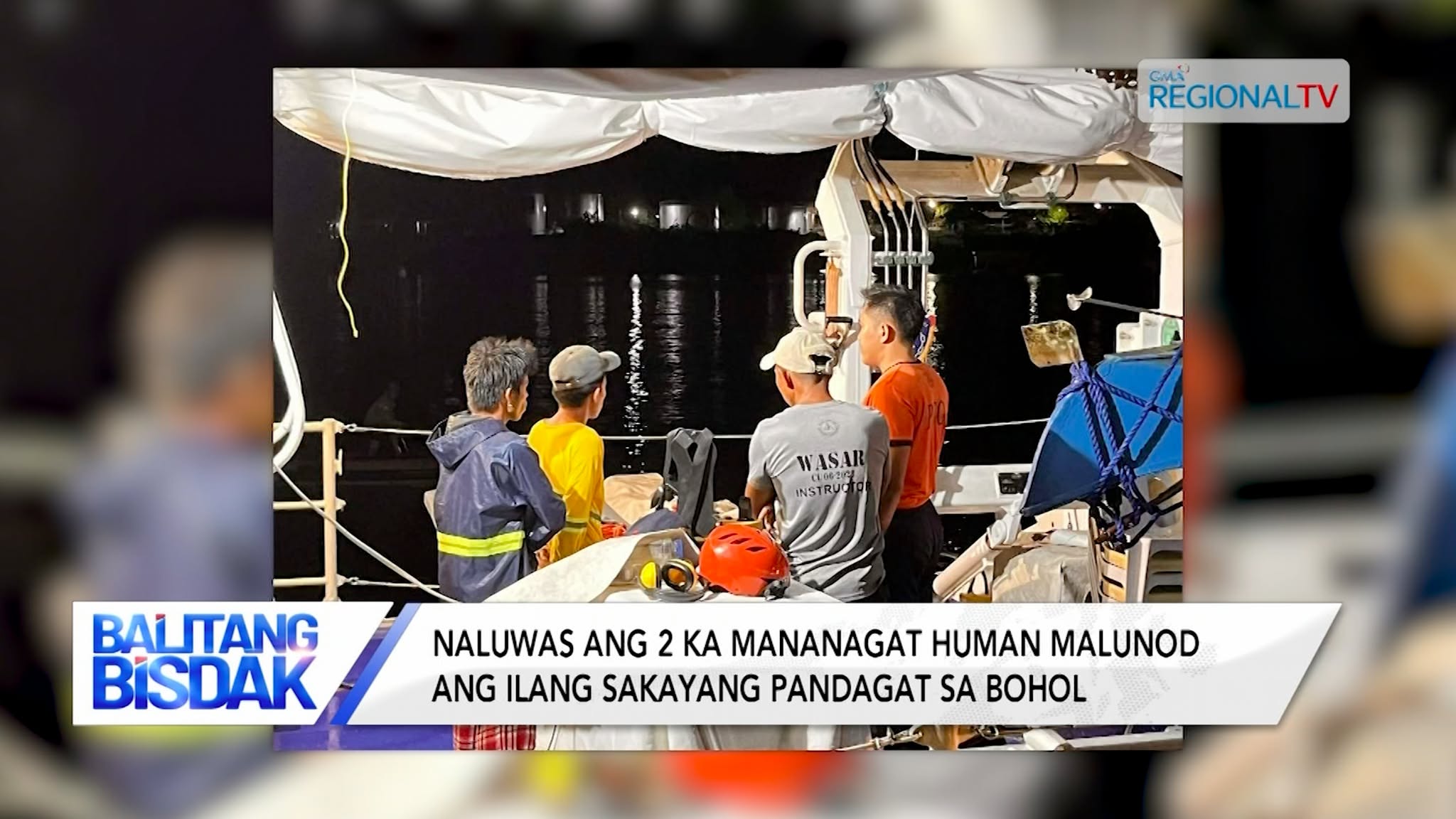 Naluwas ang 2 ka mananagat human malunod ang ilang sakayang pandagat sa Bohol