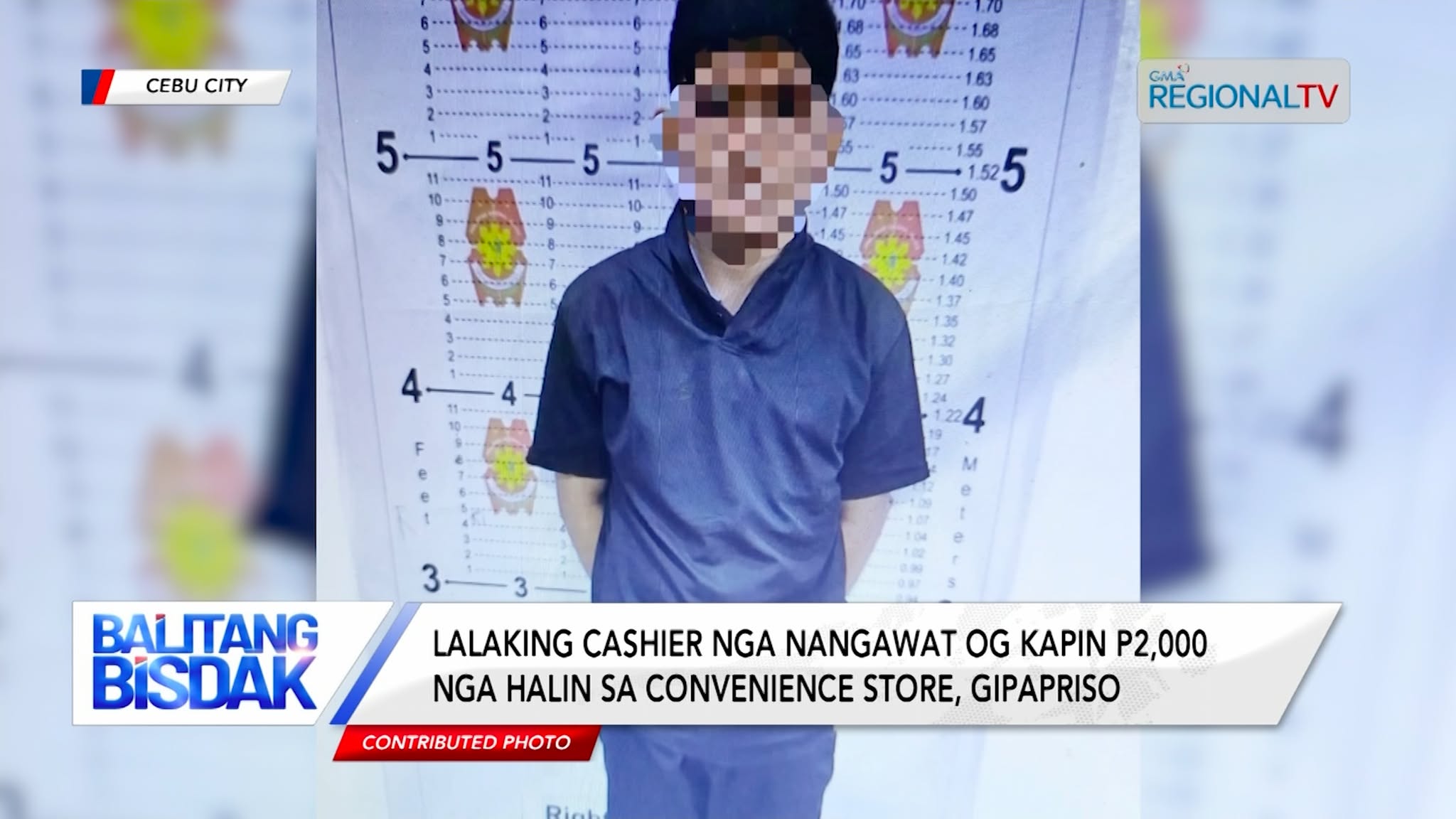 Cashier nga nangawat og kapin P2,000 nga halin sa convenience store, gipriso