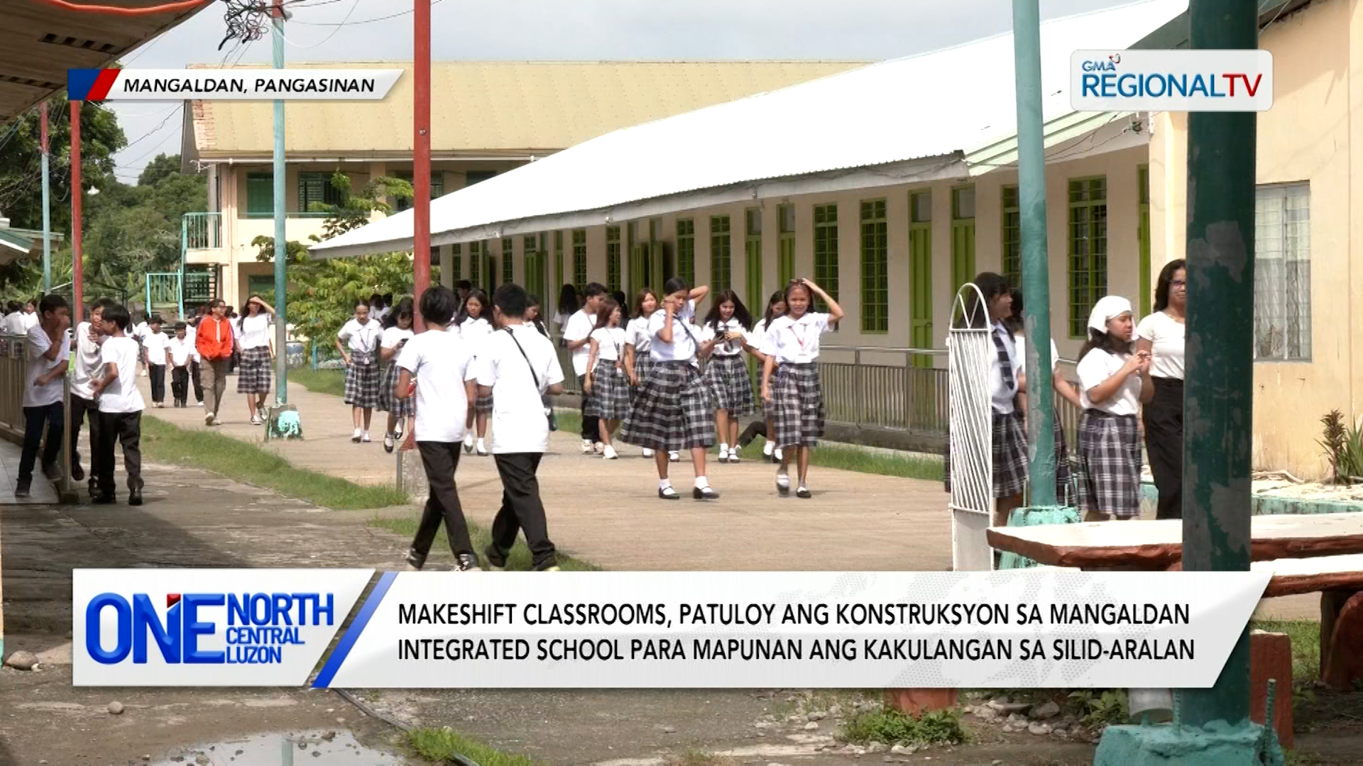 Makeshift classrooms, patuloy ang konstruksyon