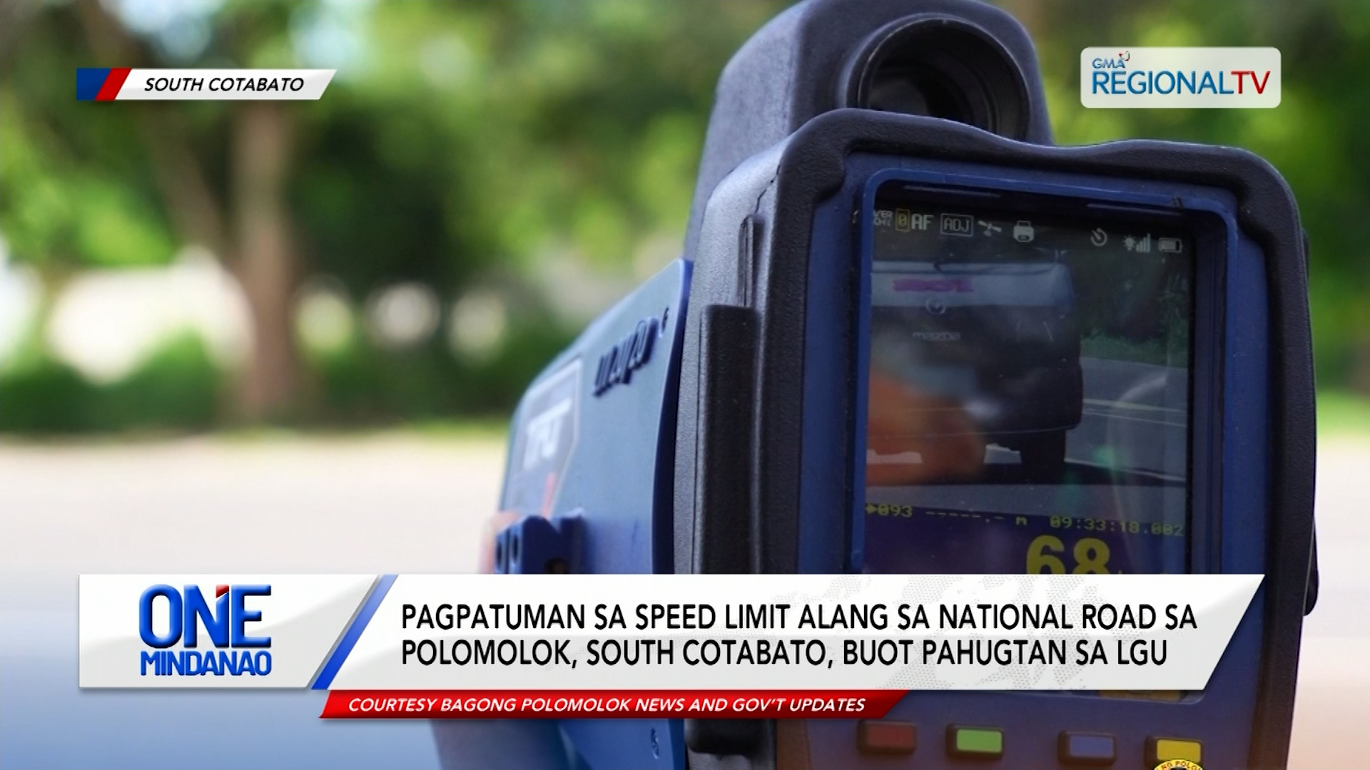 Speed limit sa national road sa Polomolok, South Cotabato, buot pahugtan sa LGU