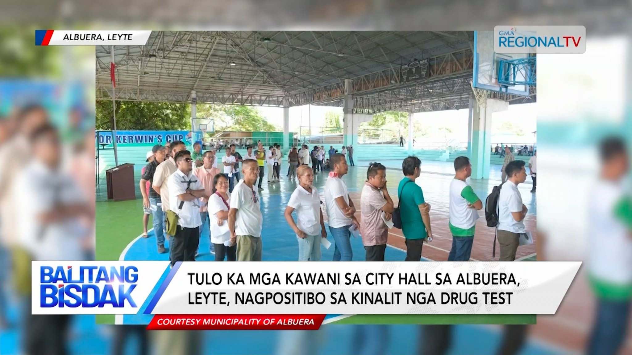 Tulo ka kawani sa city hall sa Albuera, Leyte, nagpositibo sa kinalit nga drug test