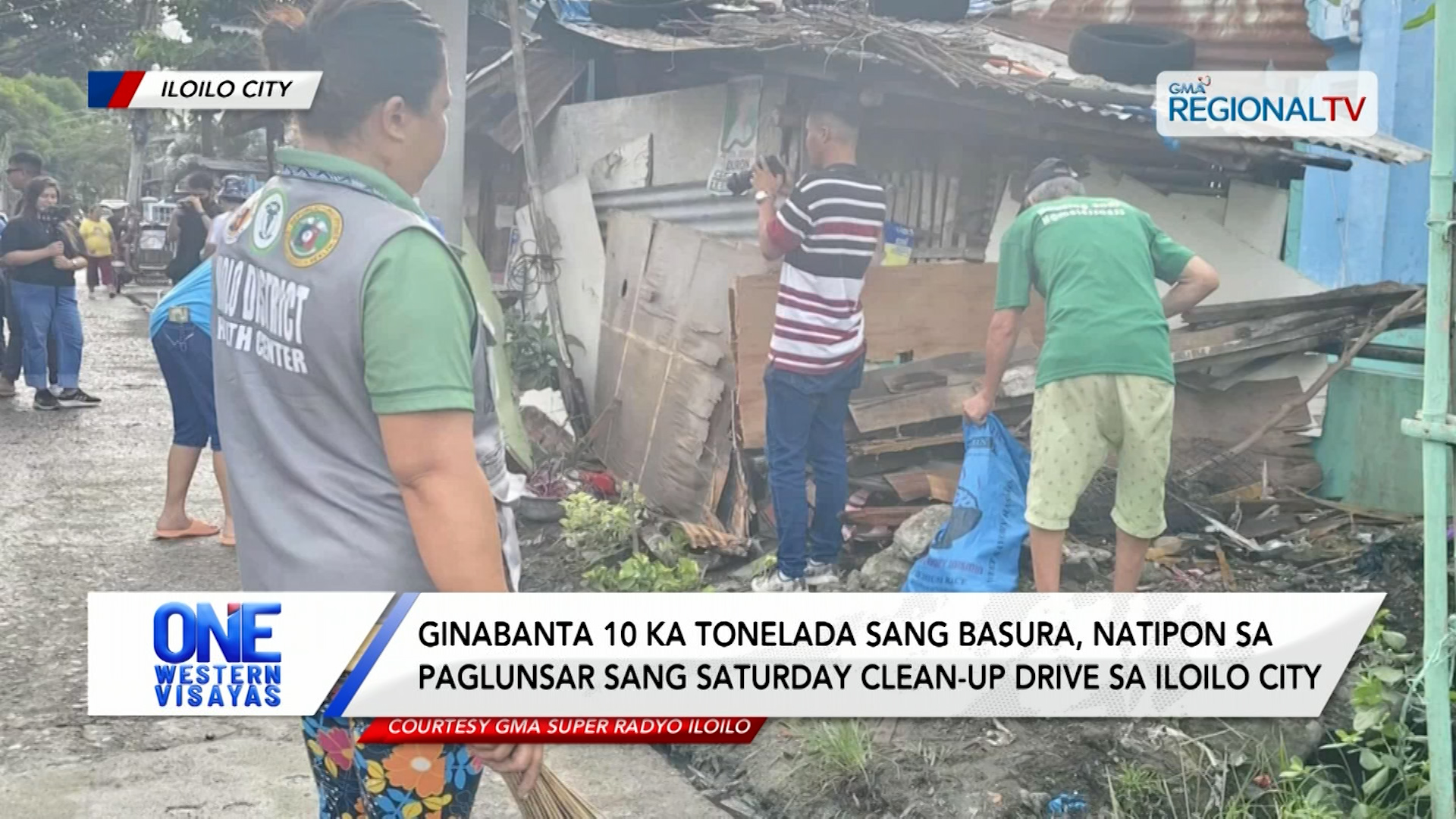 10 ka tonelada sang basura, natipon sa Saturday clean-up drive sa Iloilo City