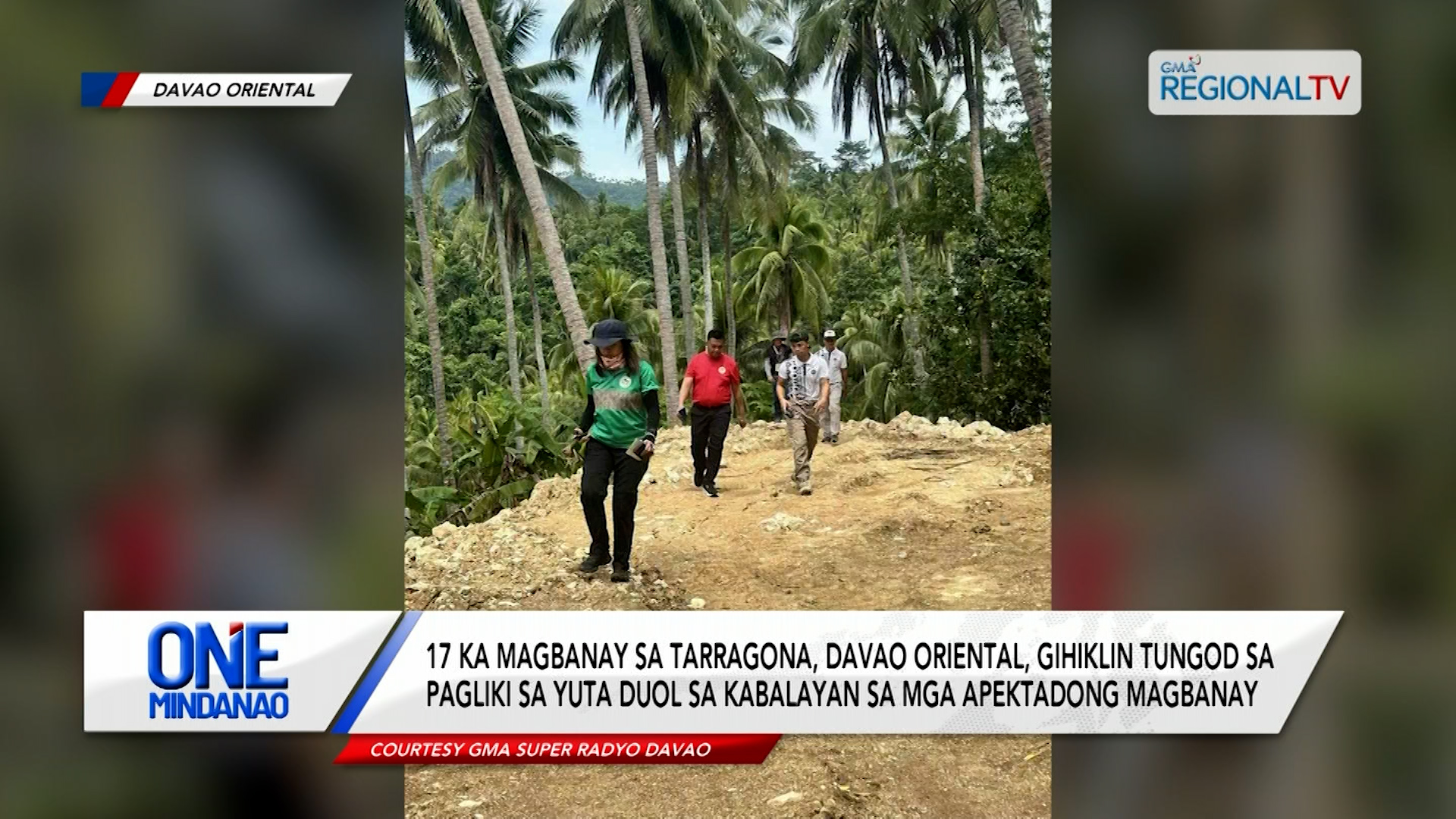 17 ka magbanay sa Tarragona, Davao Oriental, gihiklin tungod sa pagliki sa yuta | One Mindanao