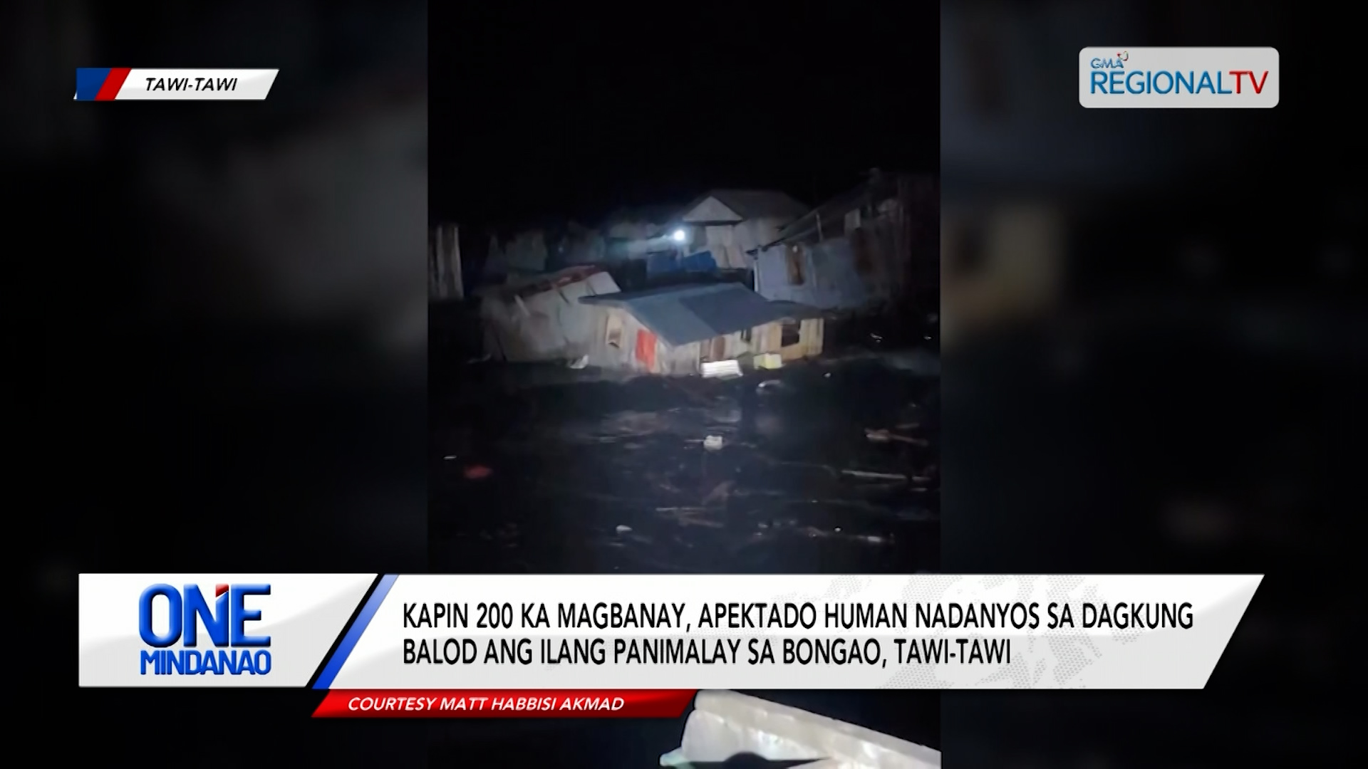 200 magbanay, apektado sa paghapak sa dagkung balod sa Bongao, Tawi-Tawi | One Mindanao