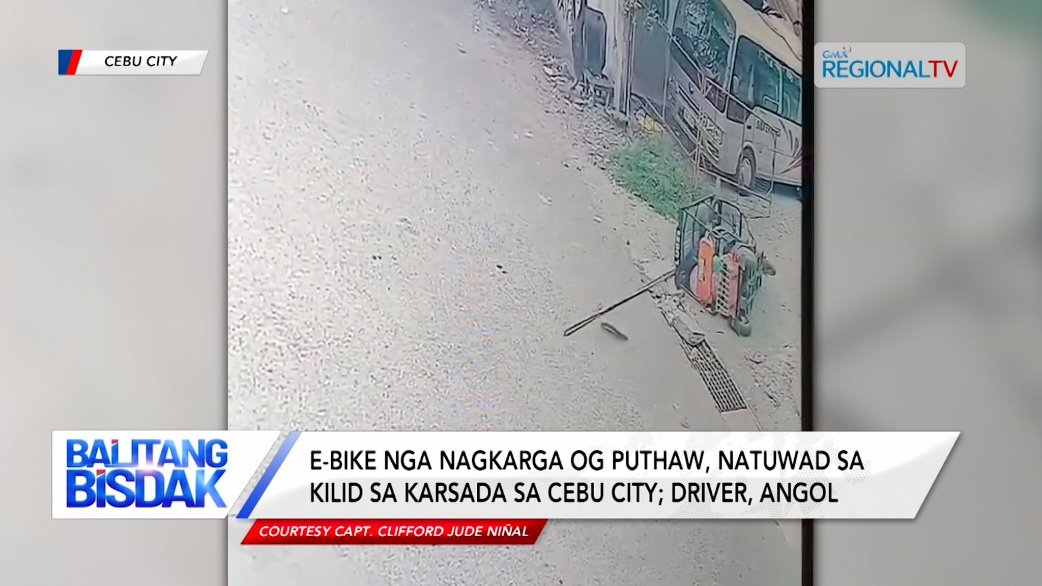 E-bike driver, angol human natuwad sa kilid sa karsada sa Cebu City | Balitang  Bisdak