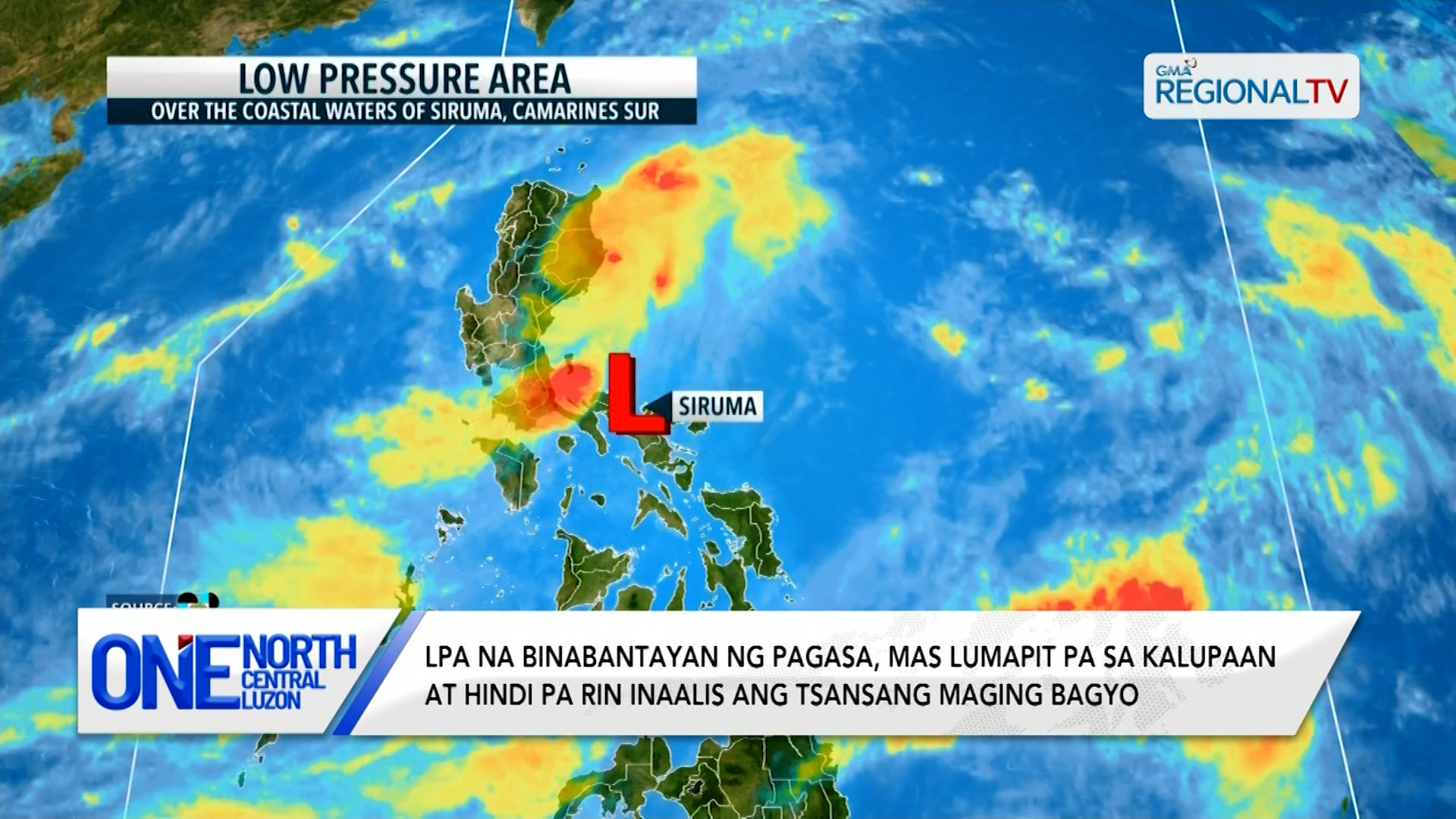 LPA na binabantayan ng PAGASA, mas lumapit pa sa kalupaan | One North Central Luzon