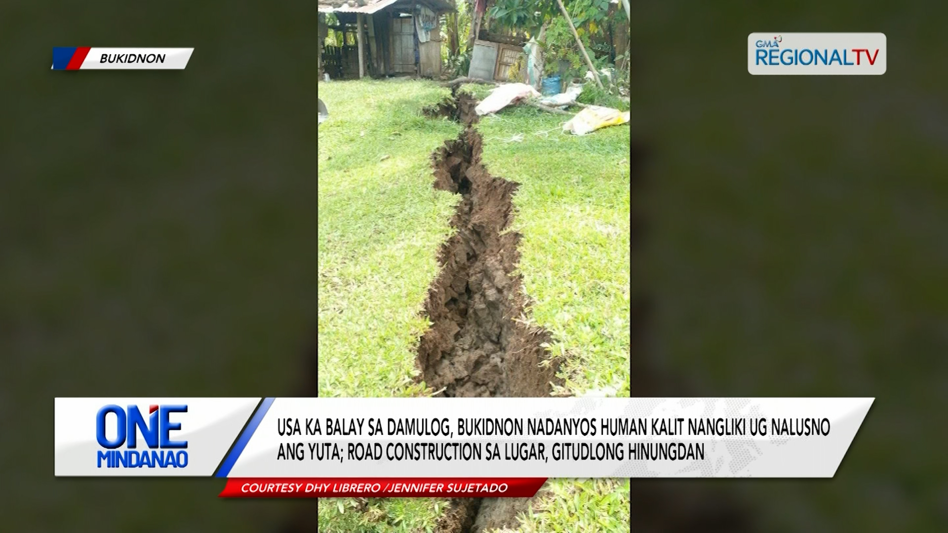 1 ka balay sa Damulog, Bukdinon nadanyos human nangliki ug nalusno ang yuta | One Mindanao