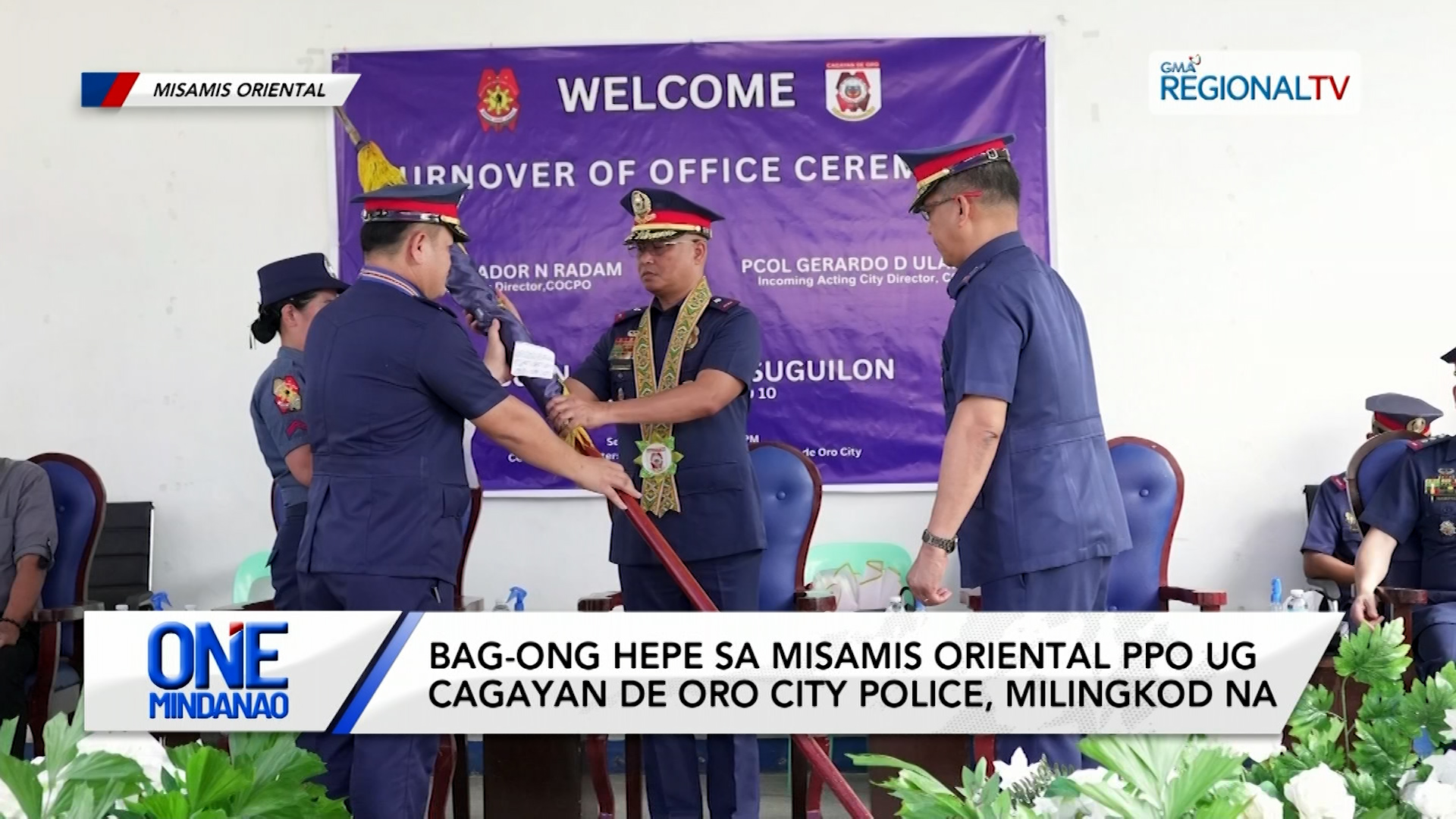 Bag-ong hepe sa Misamis Oriental PPO ug Cagayan de Oro City Police, milingkod na | One Mindanao
