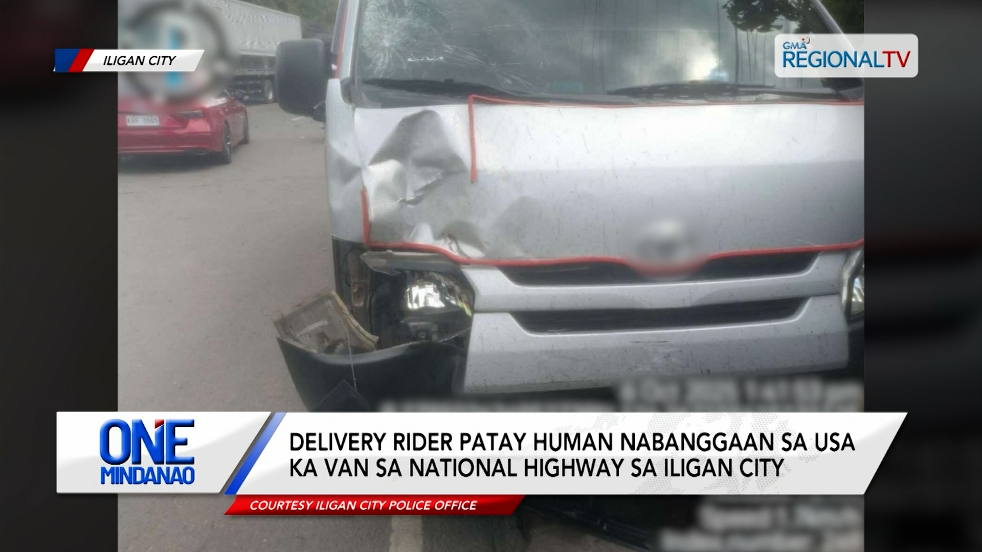 Delivery rider patay human nabanggaan sa usa ka van | One Mindanao