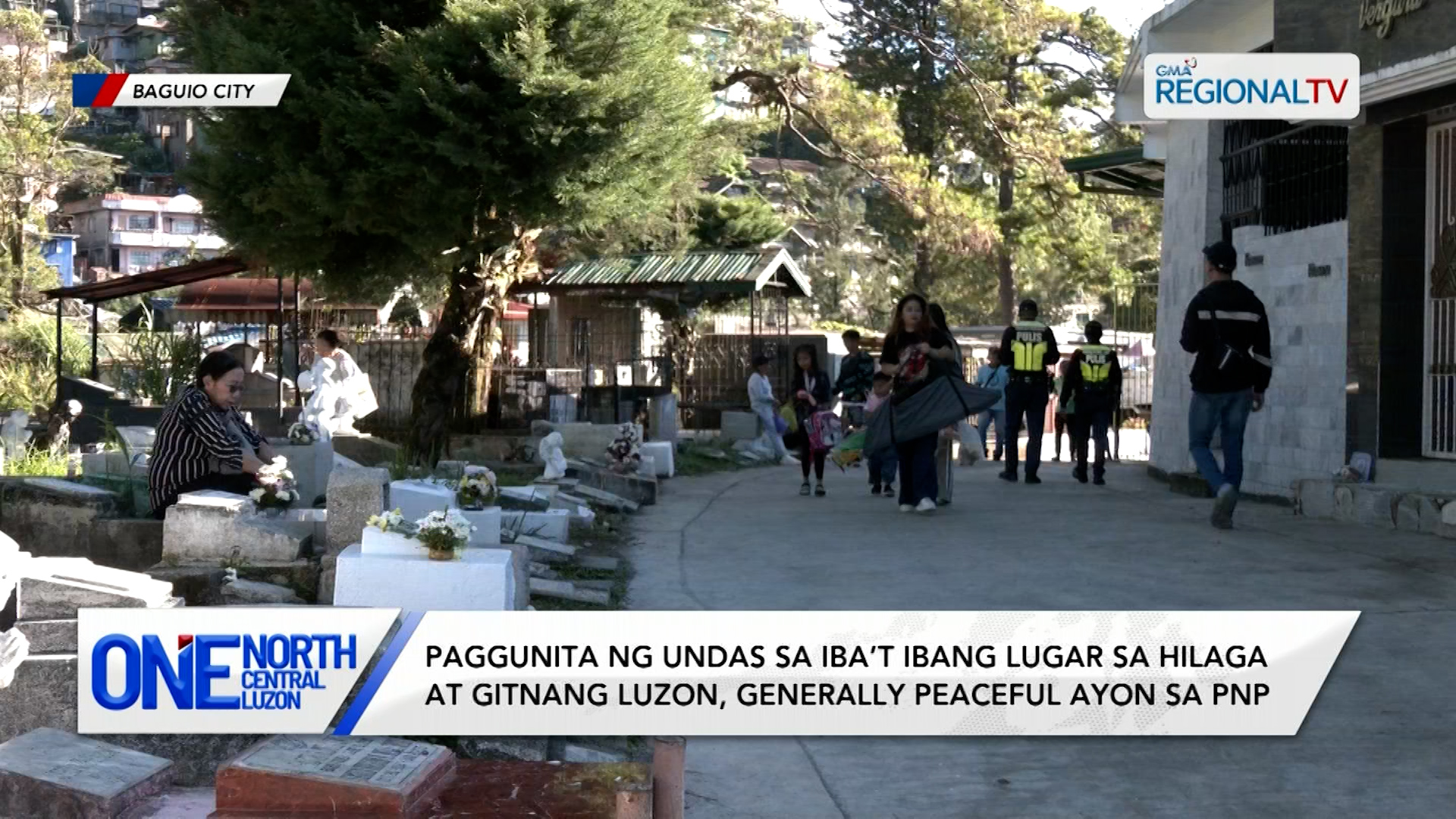 Paggunita ng Undas, generally peaceful ayon sa PNP | One North Central Luzon