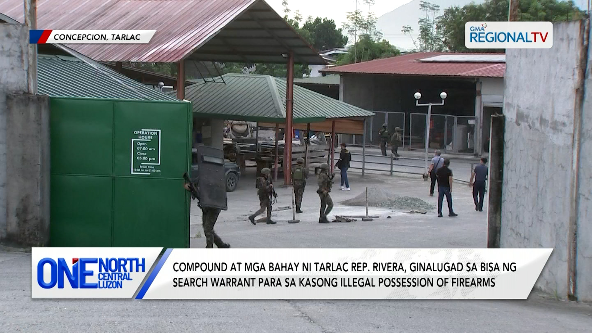 Compound at mga bahay ni Tarlac Rep. Rivera, ginalugad | One North Central Luzon
