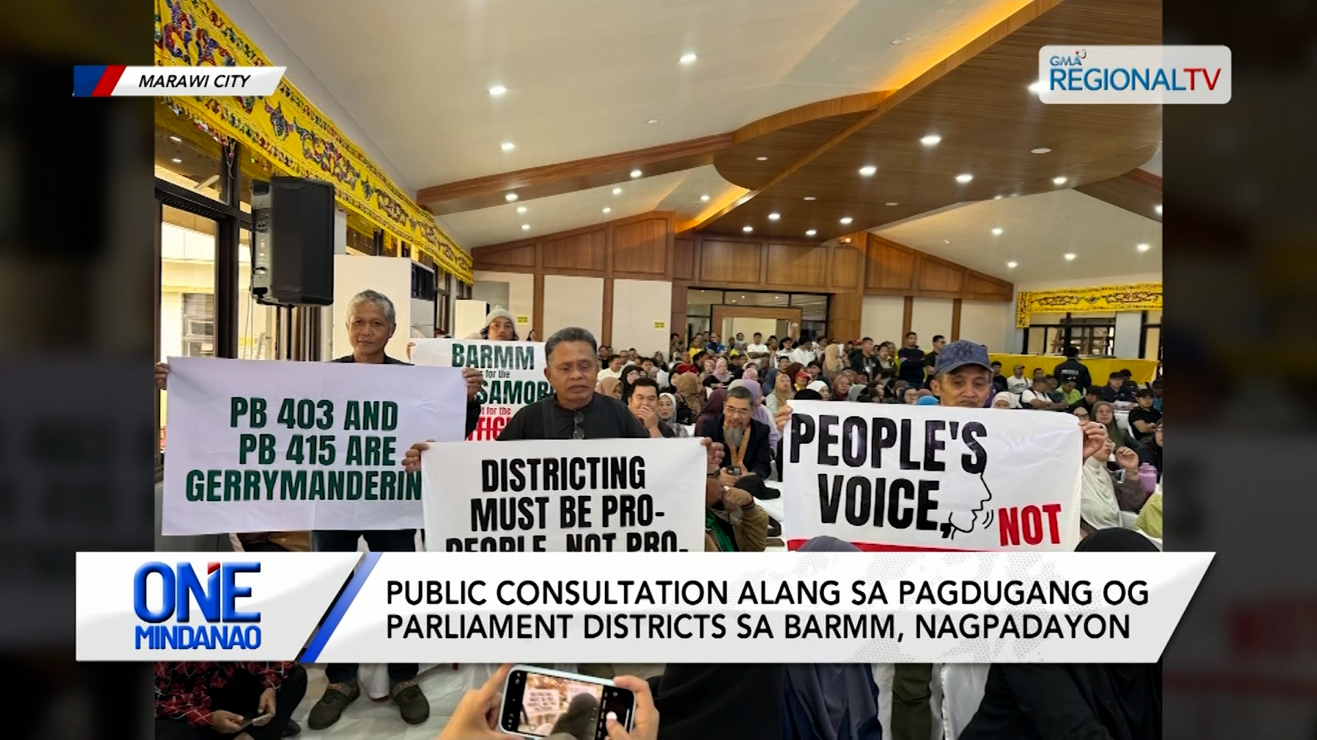 Consultation pagdugang og parliament districts sa BARMM, padayon | One Mindanao