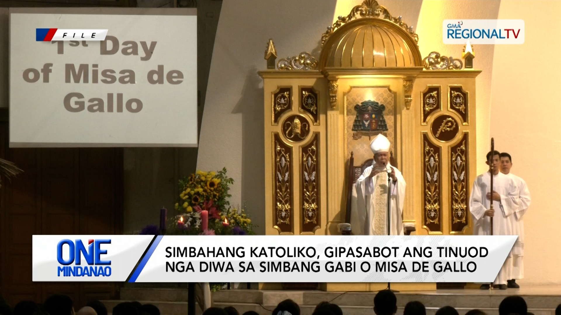 Simbahang Katoliko, gipasabot ang tinuod nga diwa sa Simbang Gabi | One Mindanao