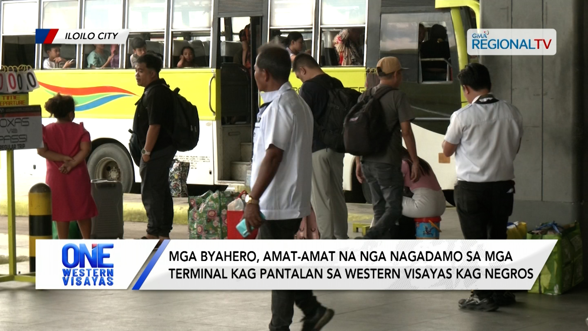 Mga byahero, amat-amat na nga nagadamo sa mga terminal kag pantalan sa Visayas | One Western Visayas