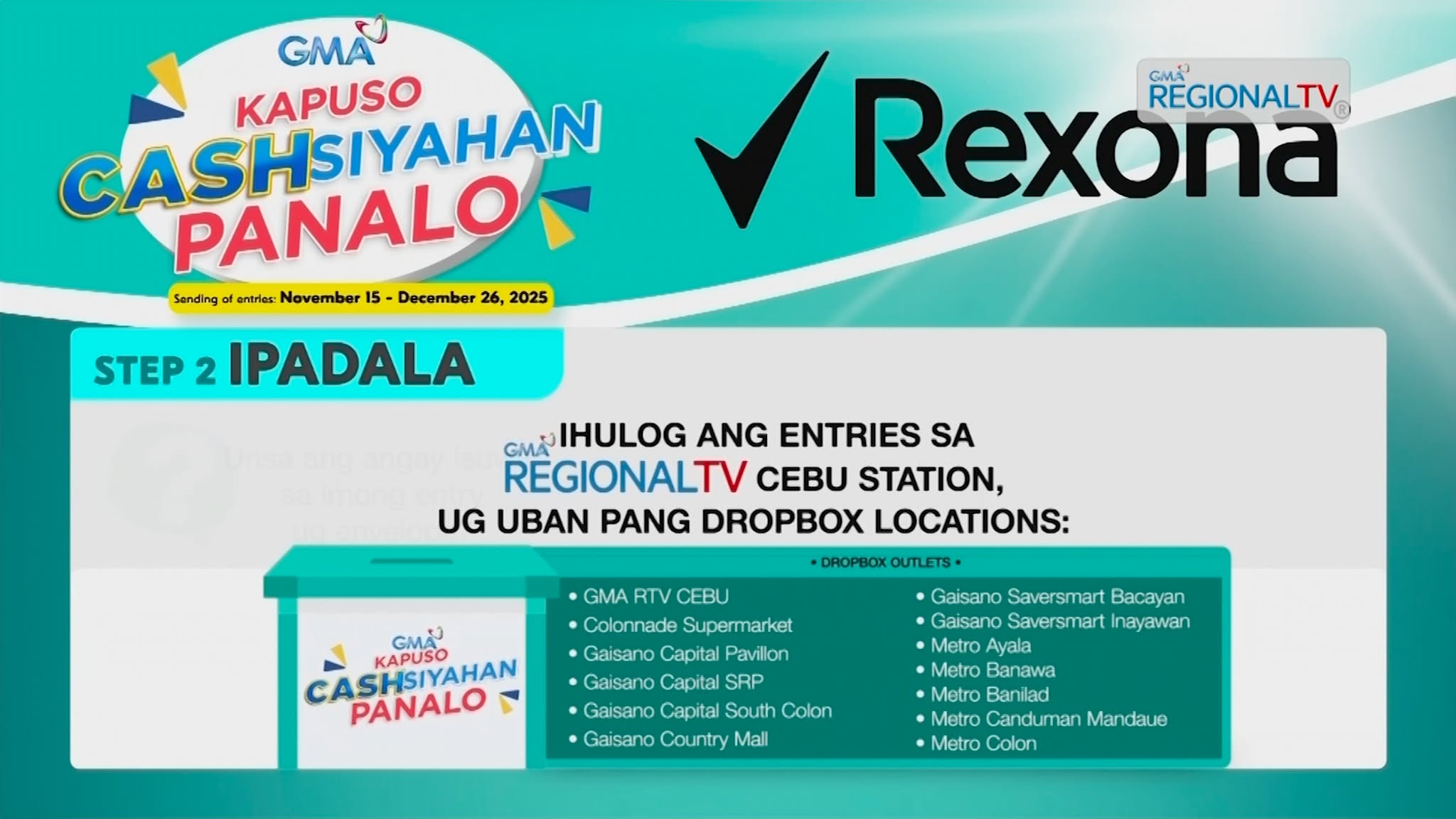 Pagpanawat og Entries sa ‘Kapuso CashSiyahan Panalo’ Promo, Natapos na Ning Adlawa | Balitang Bisdak