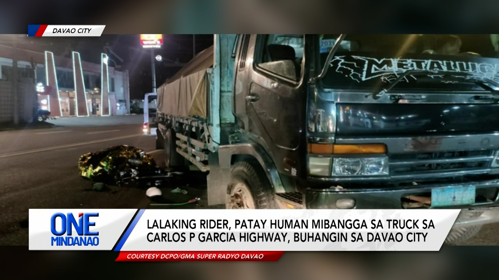 Lalaking rider, patay human mibangga sa truck | One Mindanao