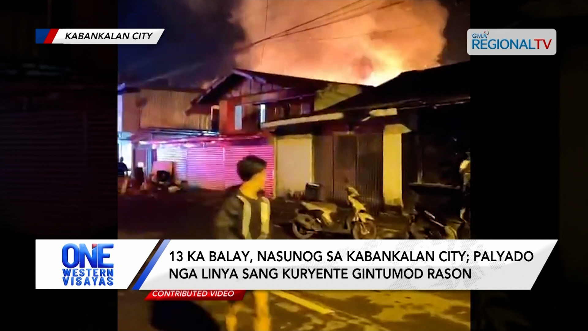 13 ka balay, ginlamon sang kalayo sa Kabankalan City | One Western Visayas