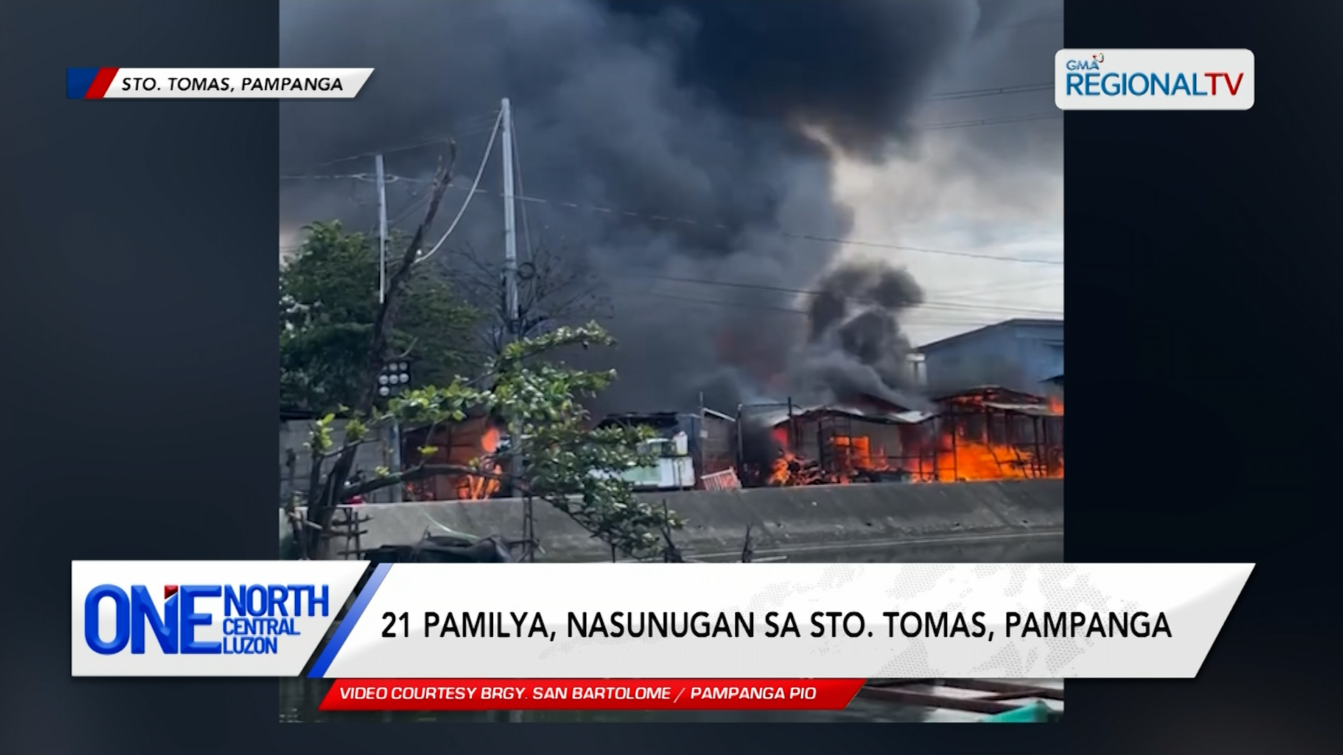 21 pamilya, nasunugan sa Sto. Tomas, Pampanga | One North Central Luzon