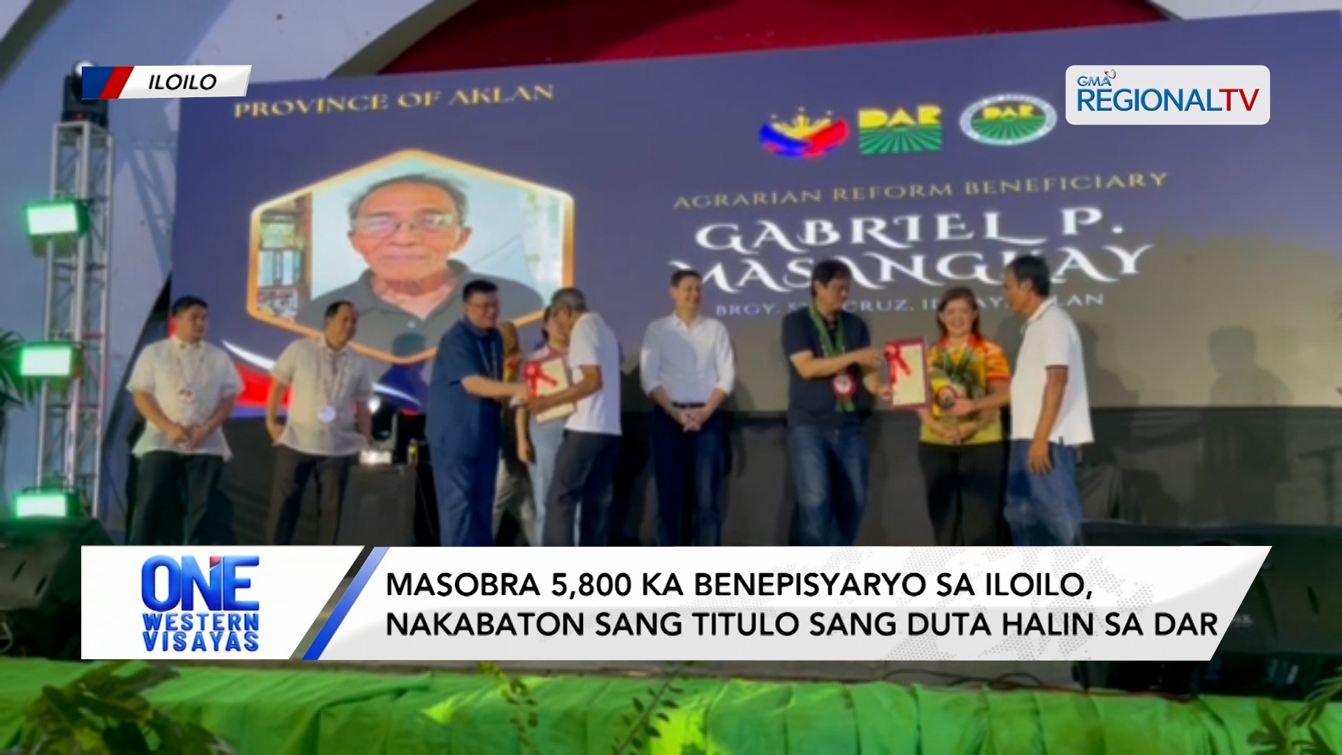 Masobra 5,800 ka benepisyaryo sa Iloilo, nakabaton sang titulo sang duta | One Western Visayas